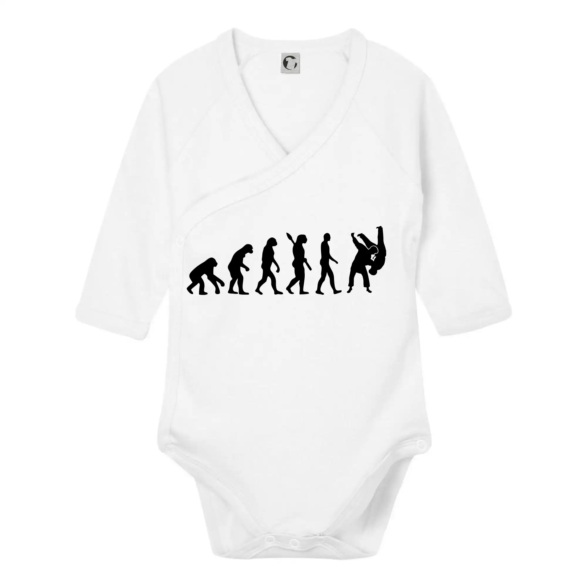 Tričká Judo - Judo Evolúcia boj - Body zavinovacie s dlhým rukávom