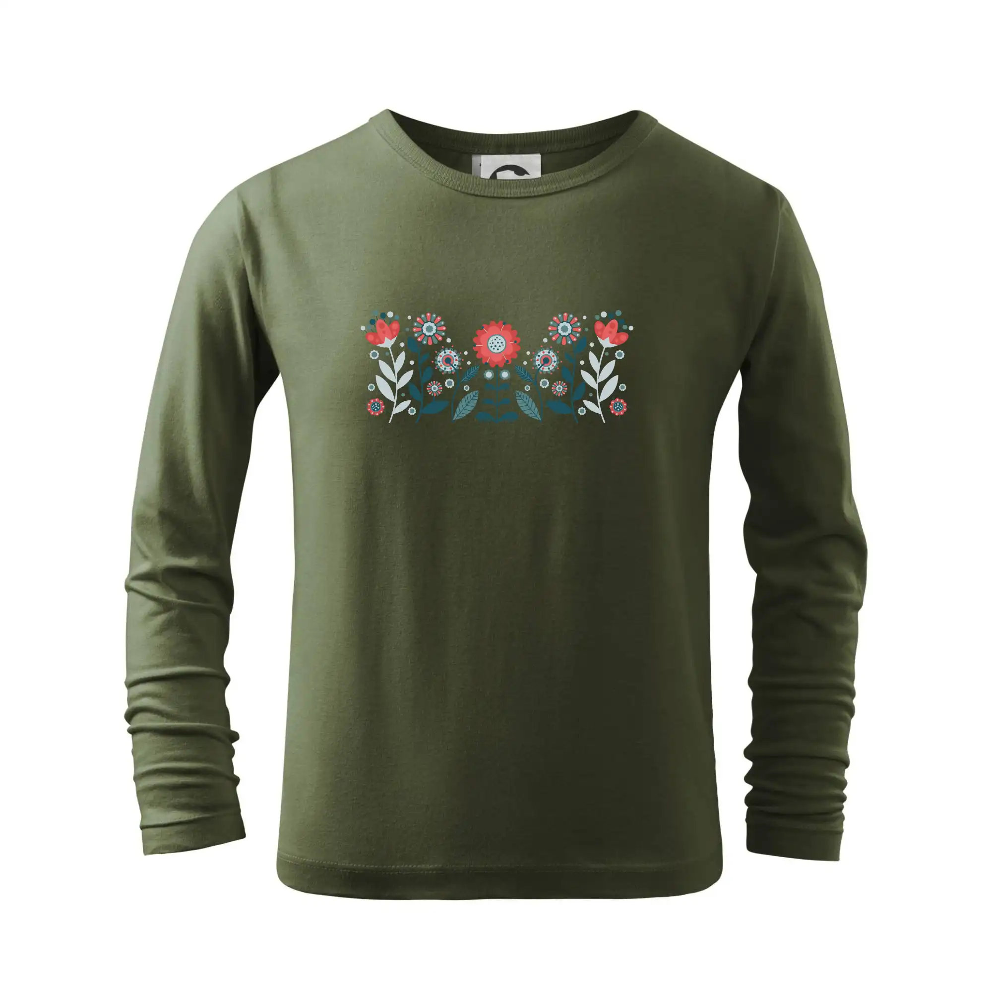 Folklór - Folklór - kvety v rade - Tričko detské Long Sleeve