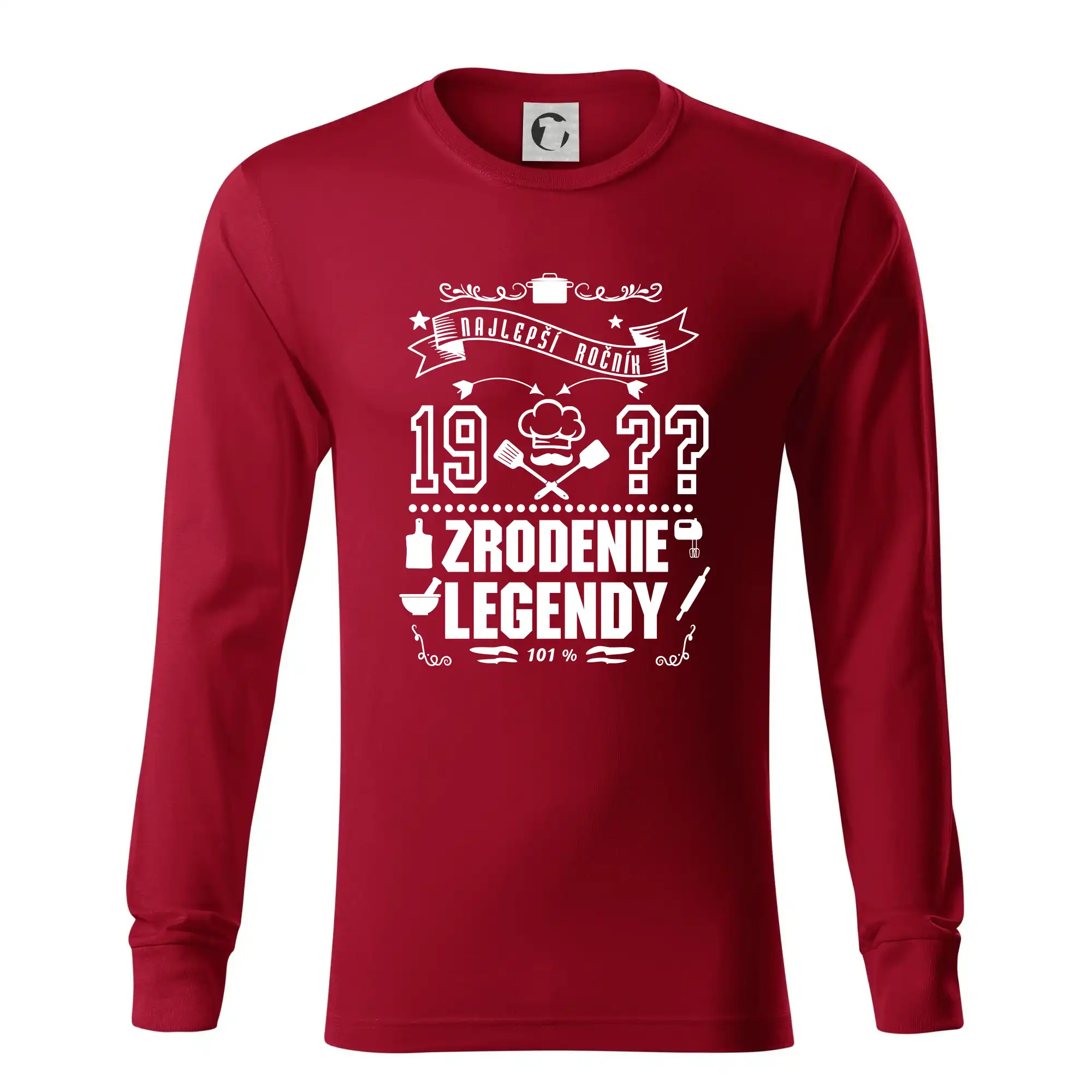 Trička Zrodenie legendy - Zrodenie legendy pre kuchárov - Tričko s dlhým rukávom LS R05