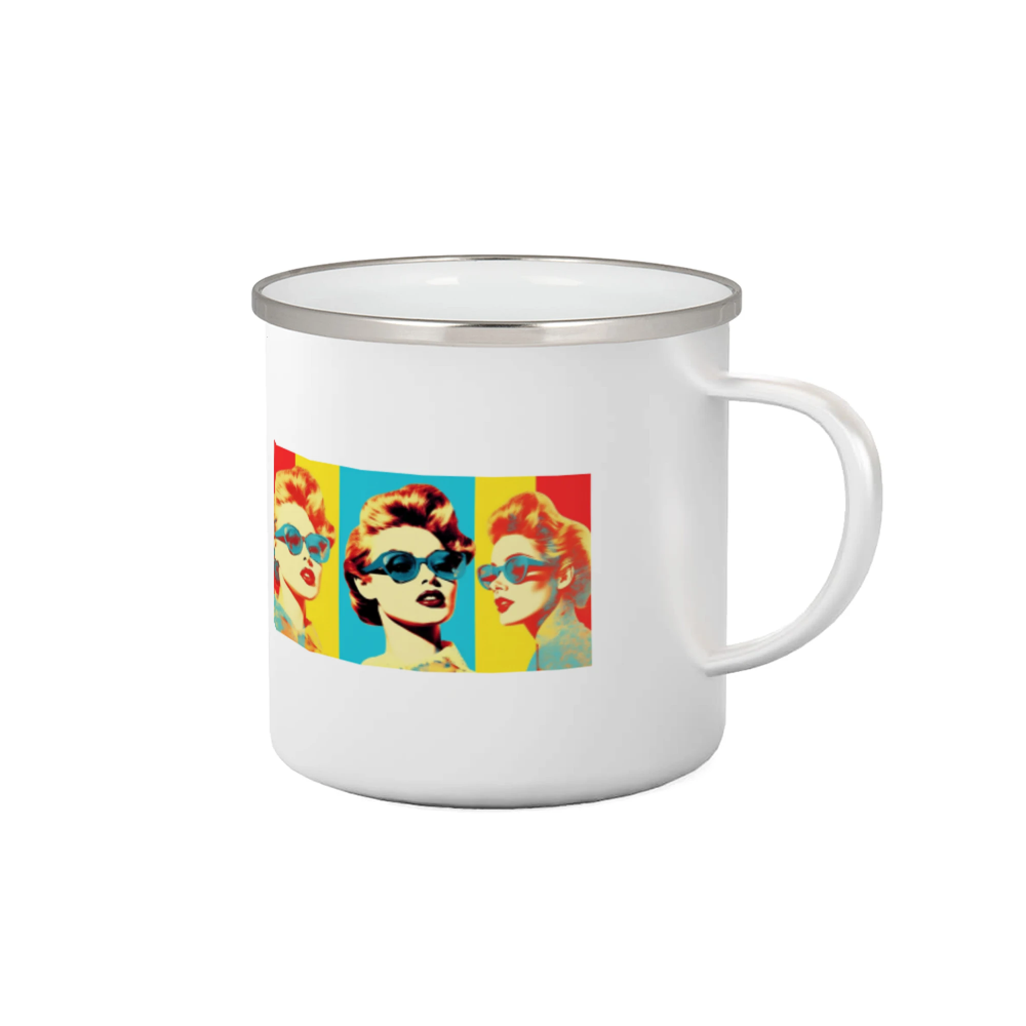 Grafické tričká - Koláž retro ženy - Plecháčik