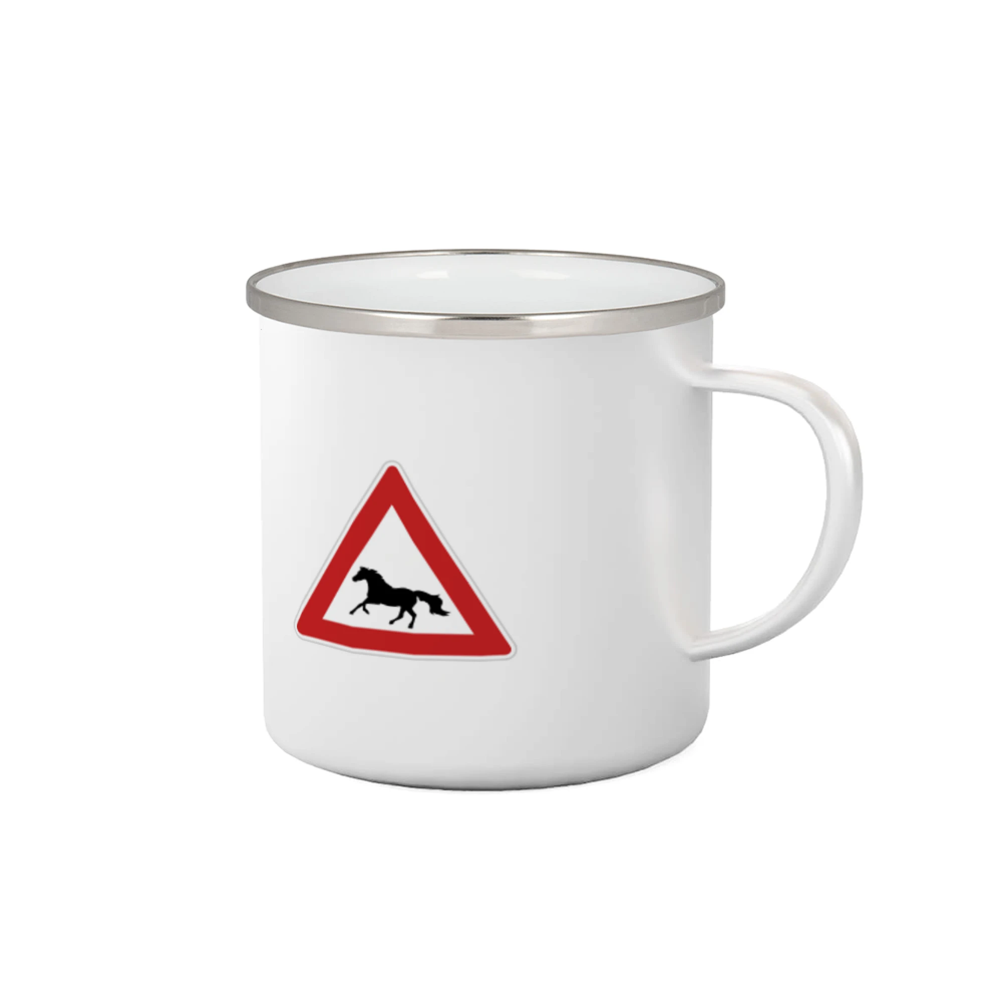 Tričká s obrázkami dopravných značiek - Dopravná značka - Pozor kôň bežiaci - Plecháčik