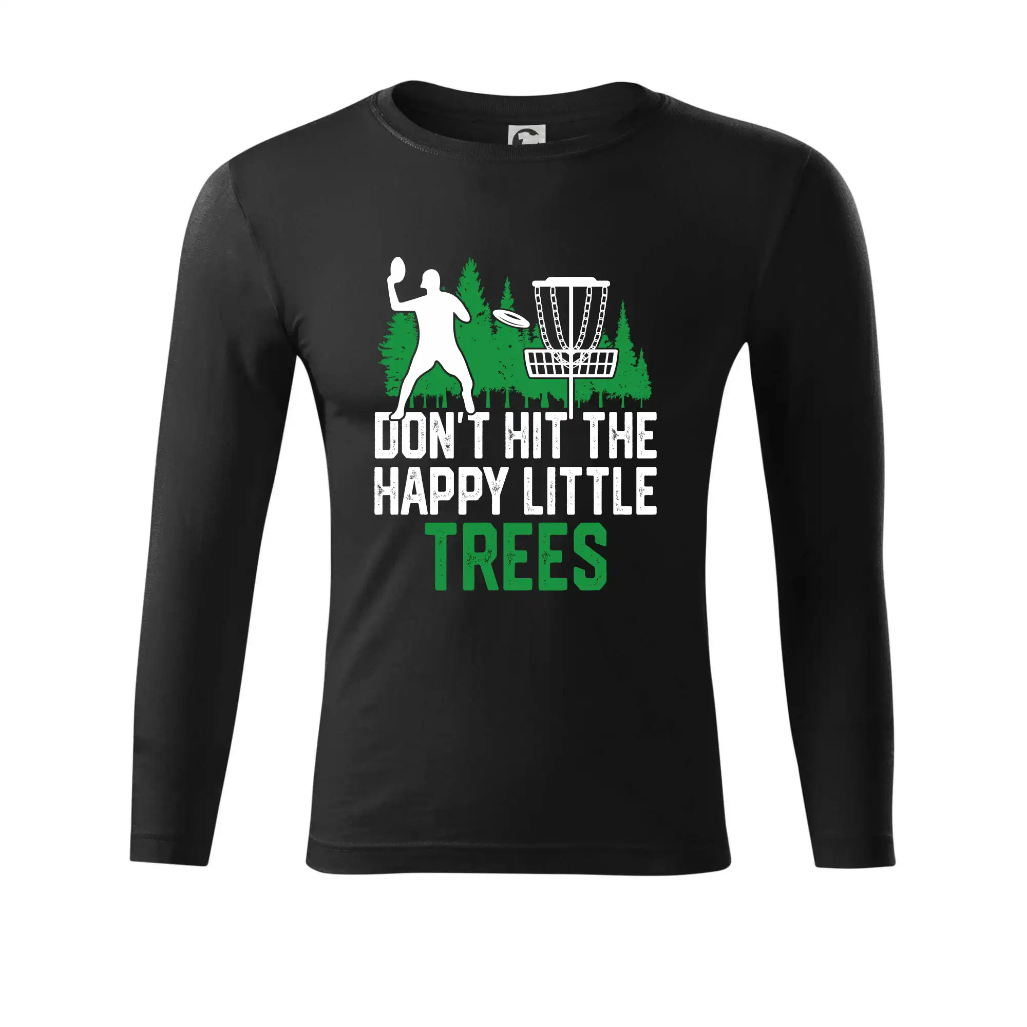 Disc golf happy little trees - Tričko Progress s dlhým rukávom