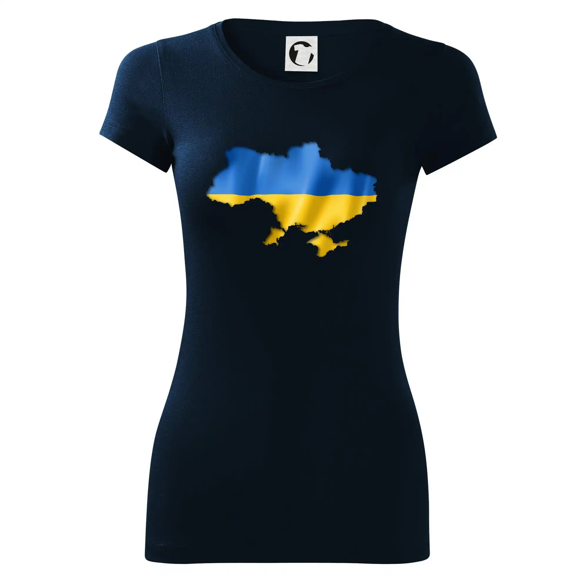 Ukrajina vlajka mapa