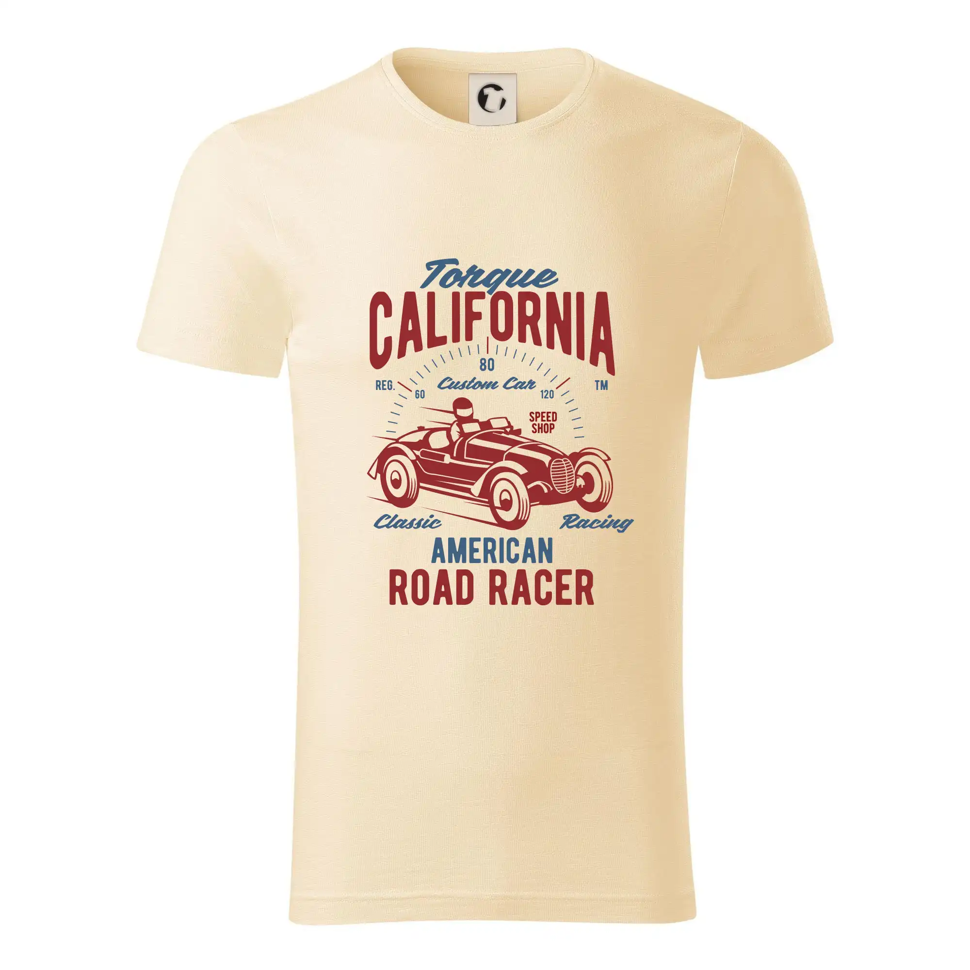 Auto tričká - Torque California - Tričko z organickej bavlny