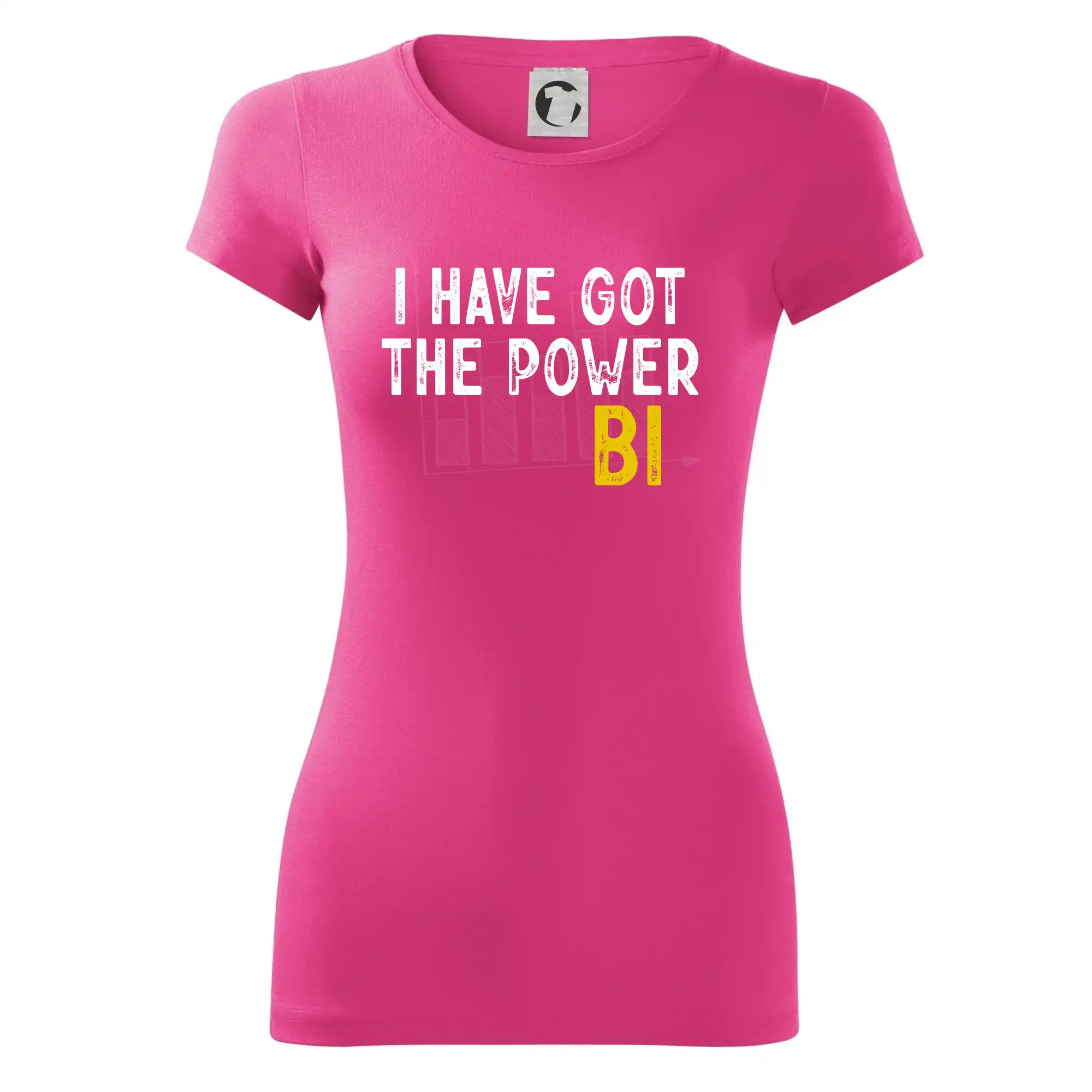 Tričká pre ajťákov - I have got the power bi - Dámske tričko Glance - Priliehavejší strih