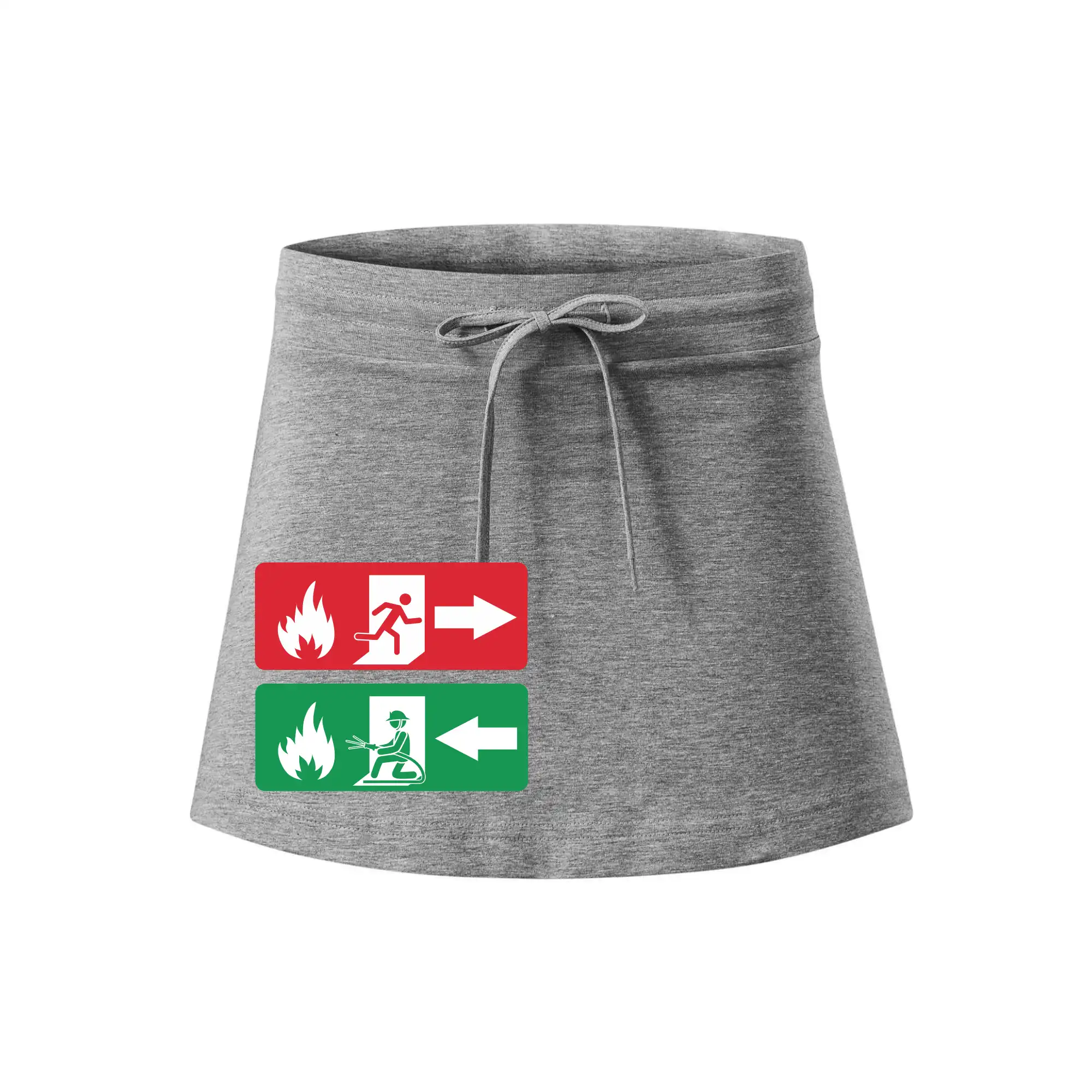 Lidé utíkají, hasiči přibíhají