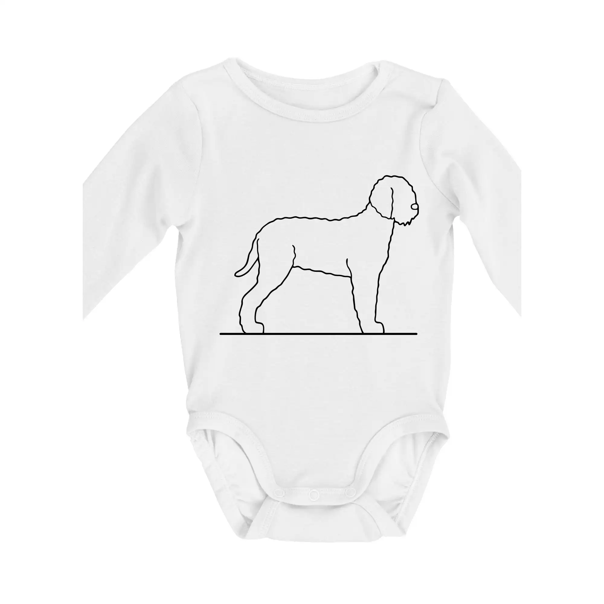 Ostatné psie plemená - Lagotto romagnolo stojaci - Body dojčenské s dlhým rukávom