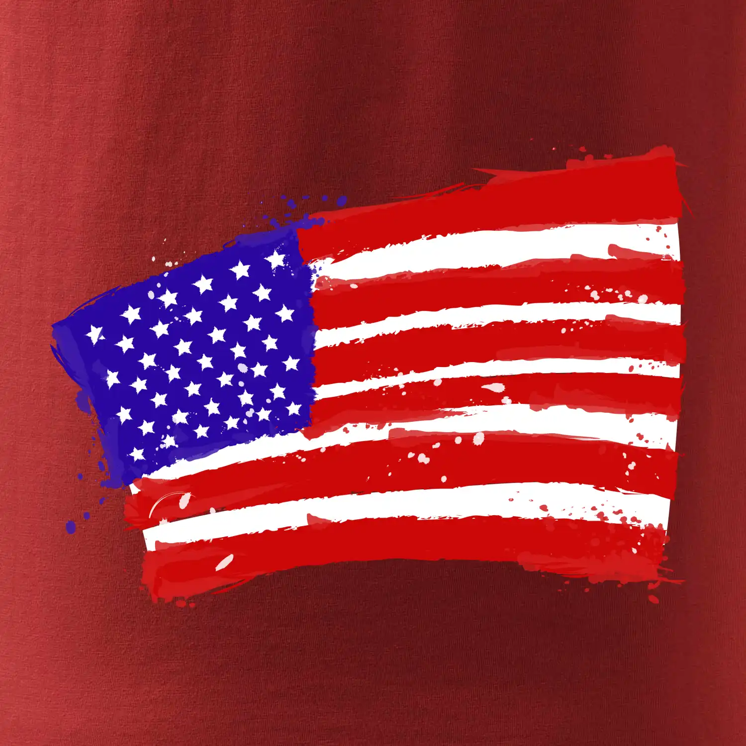 Americká vlajka ohnutá