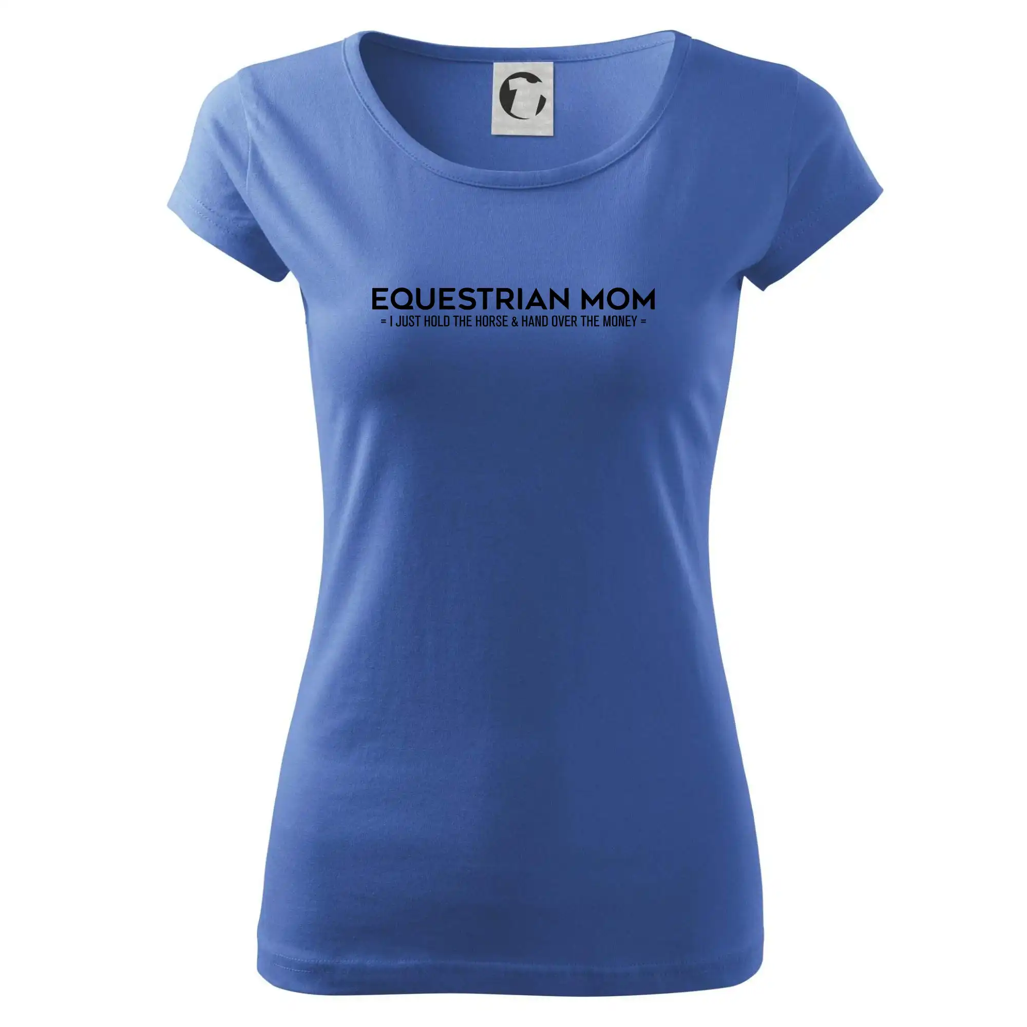 Tričká s koňmi - Equestrian dad - mom - Dámske tričko Pure