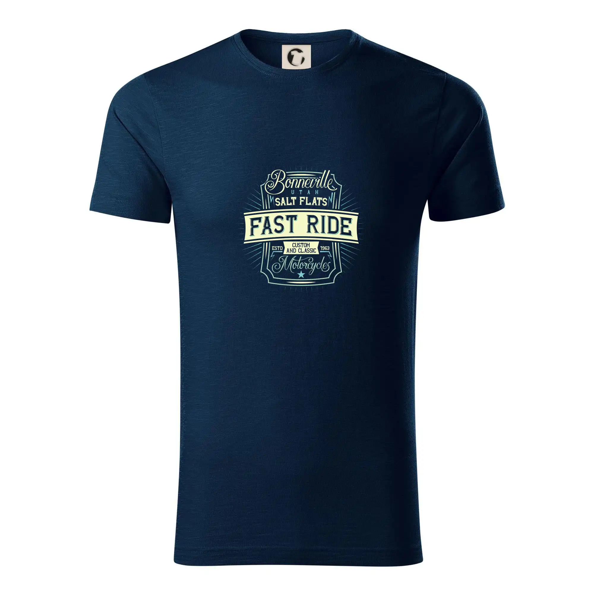 Tričká a mikiny s potlačou motoriek – pre pravých motorkárov - Fast ride Bonneville - Tričko z organickej bavlny