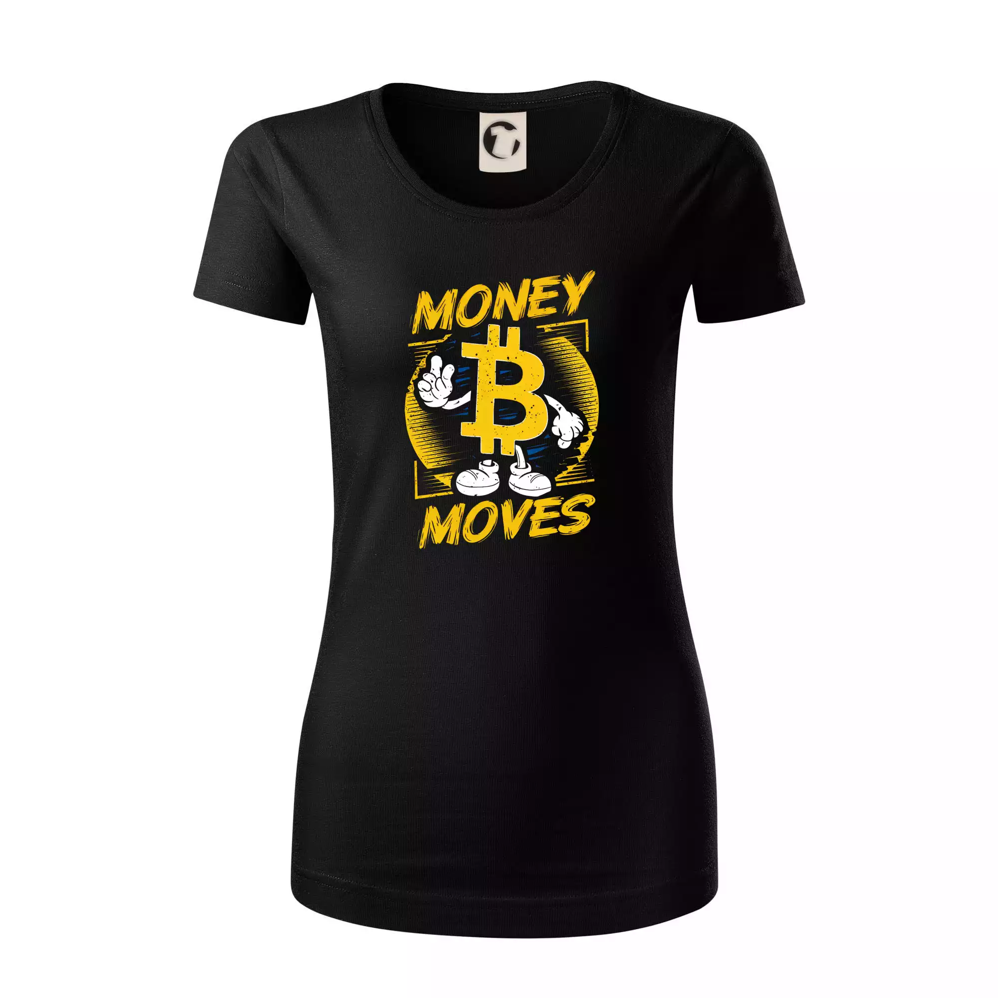 Money moves bitcoin mascot