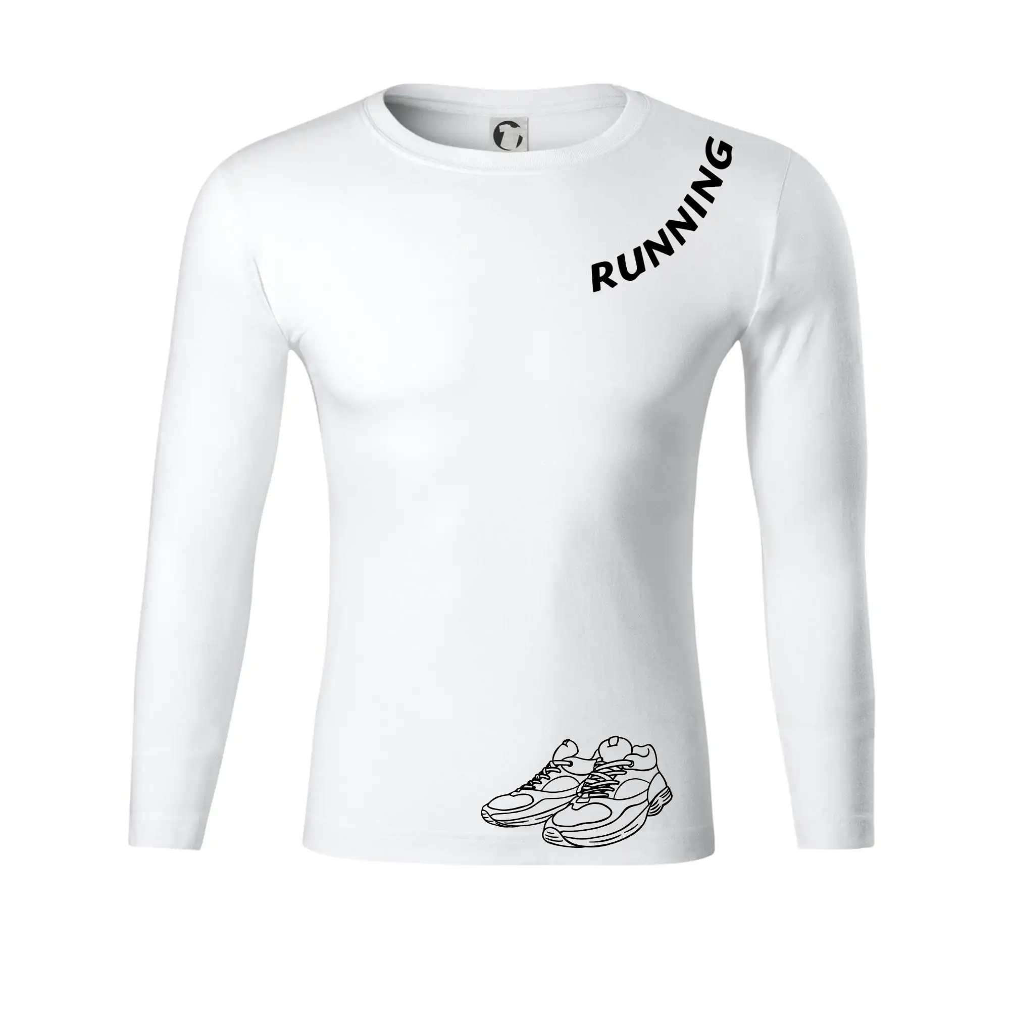 Running nápis šikmo