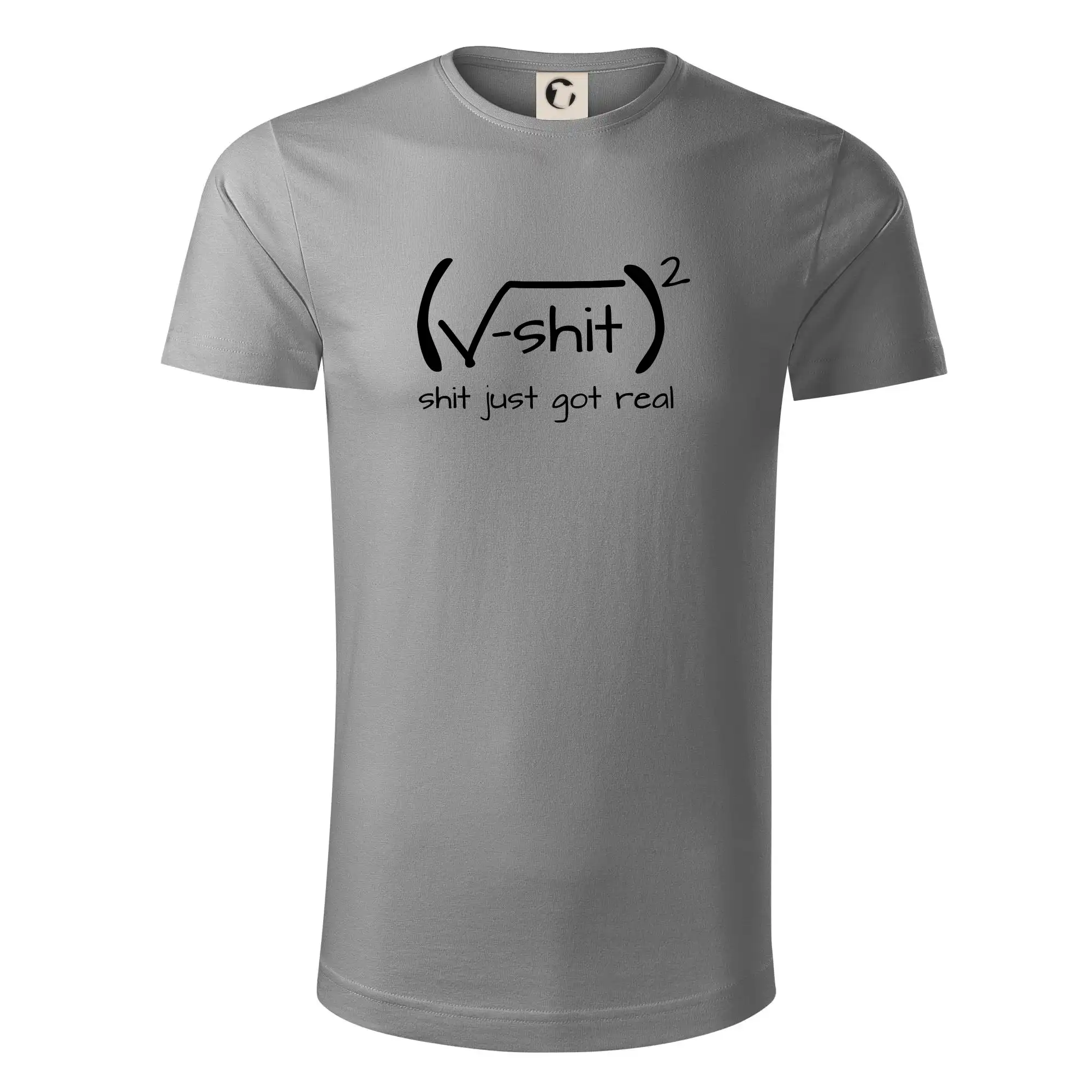 Grafické tričká - Shit Just Got Real - Tričko z organickej bavlny