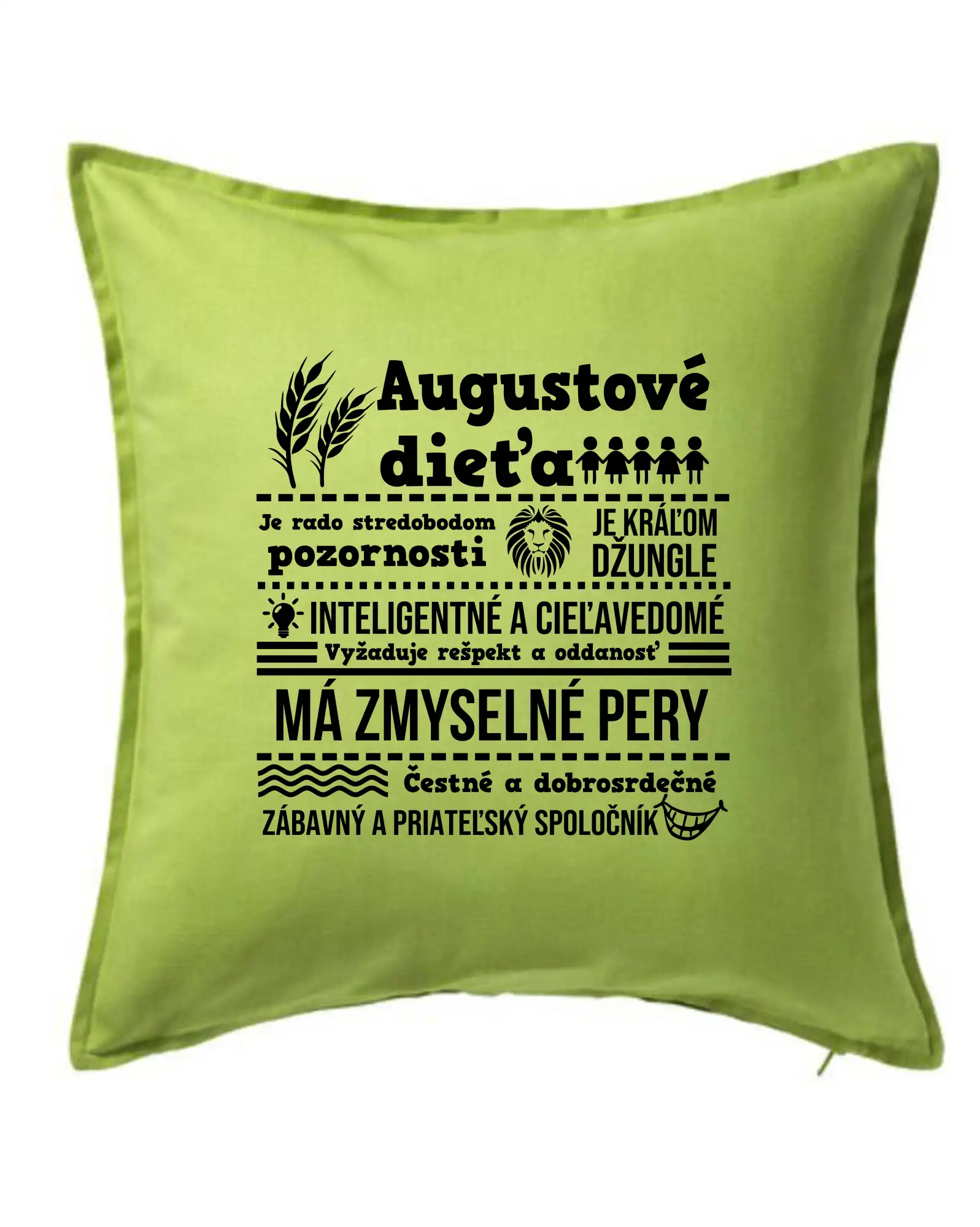 Tričká pre narodených v januáriv auguste - Narodeniny August - Vankúš 50x50