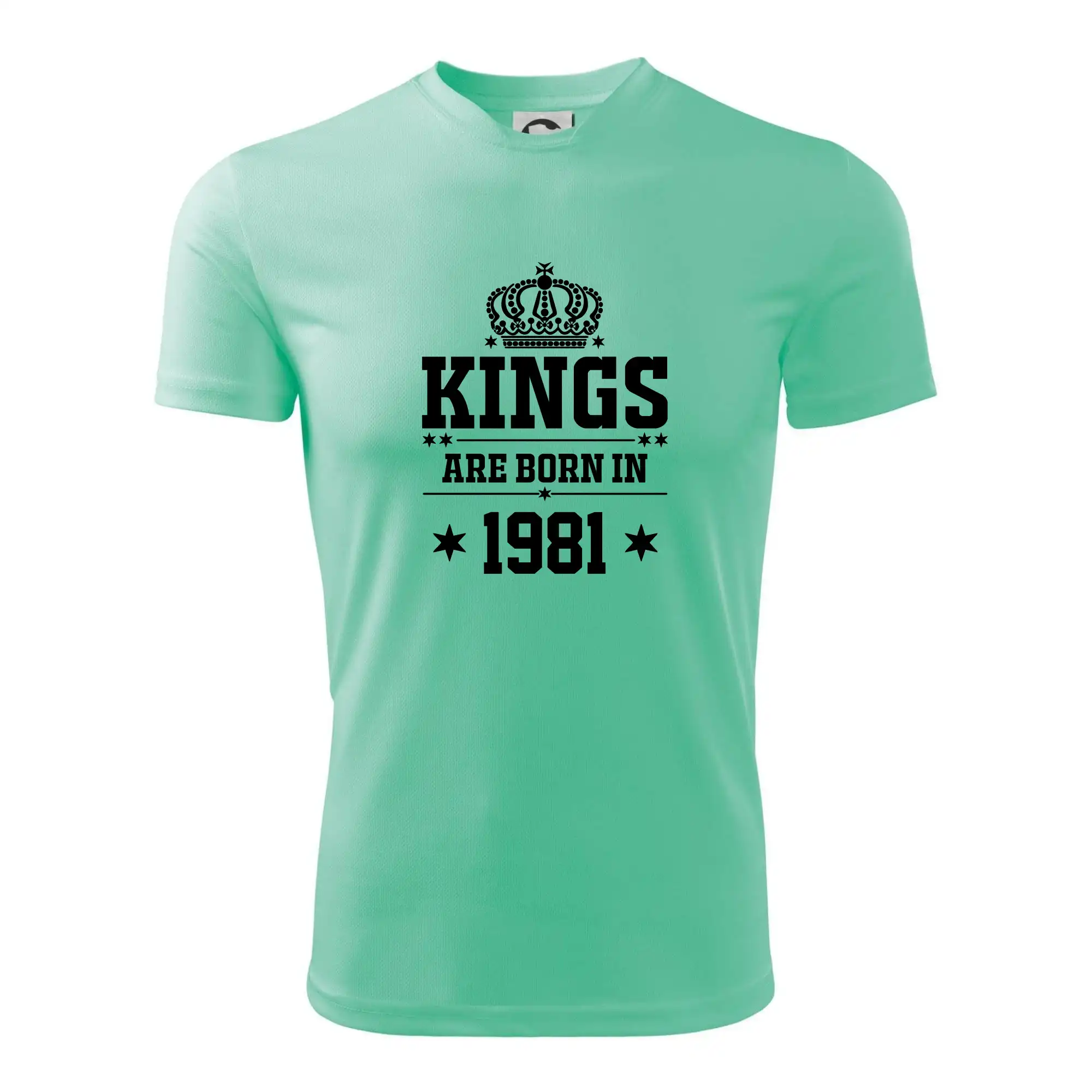 Trička s ročníkom 1981 - Kings are born in 1981 - Pánske tričko Fantasy športové