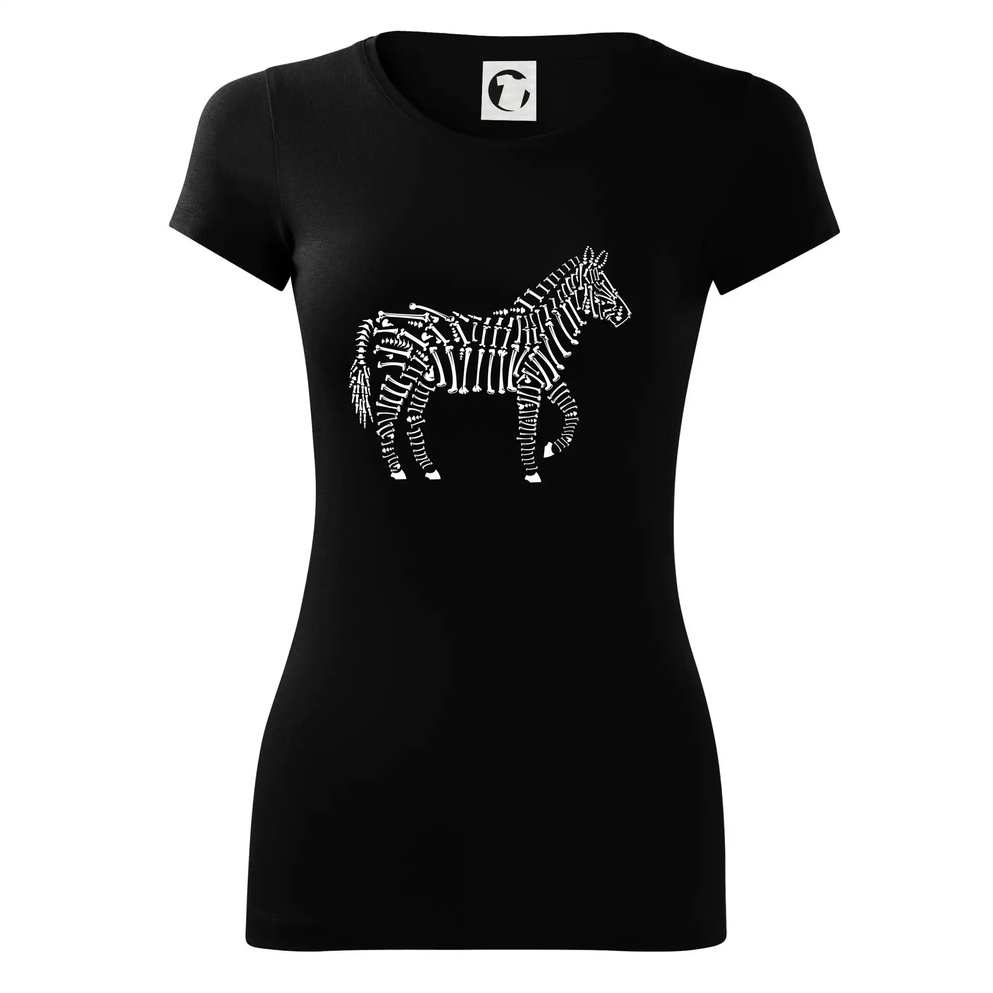 Tričká so zvieratami - Zebra Bones icons - Dámske tričko Glance - Priliehavejší strih