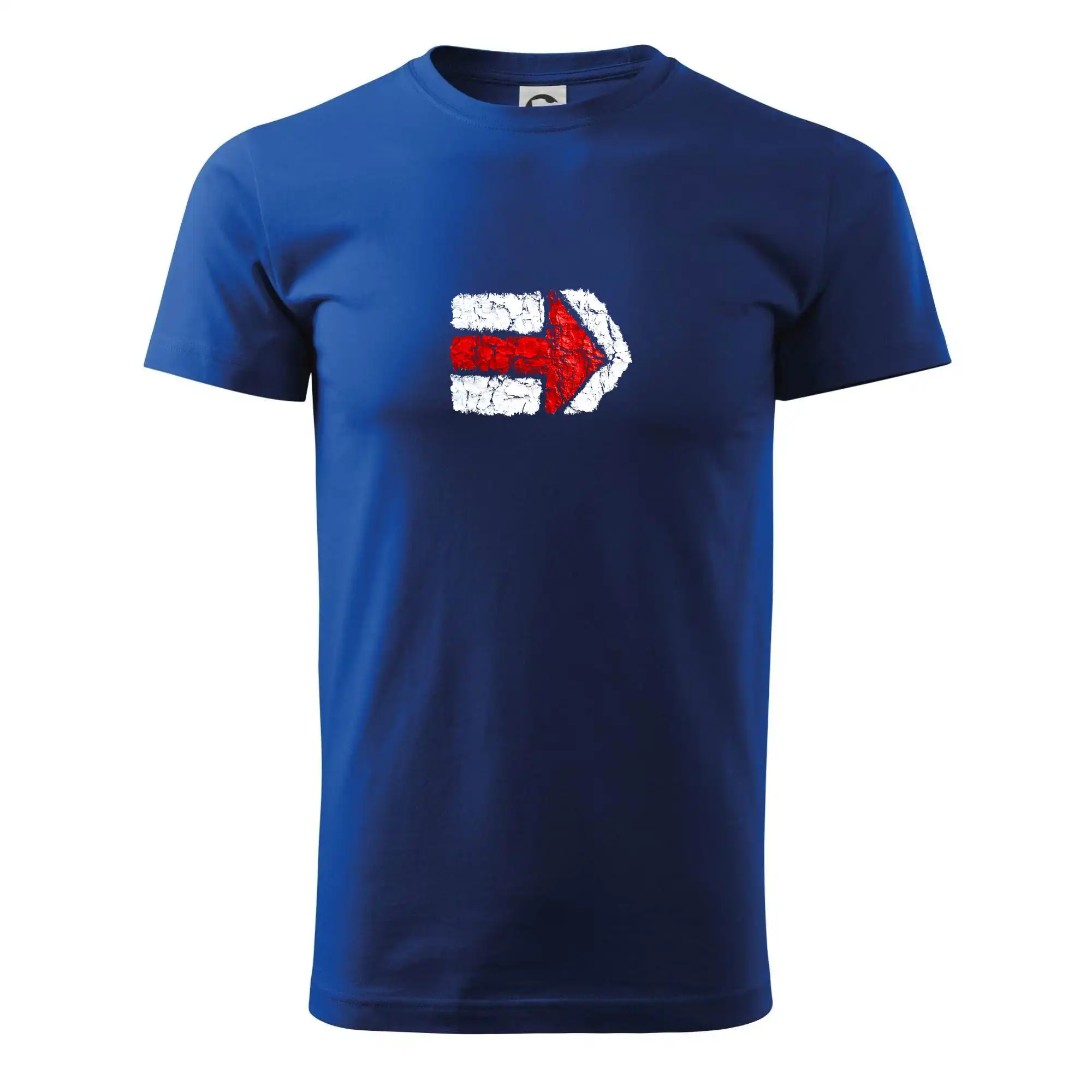Trička na kempovanie - Párová turistická značka červená - Tričko extra veľké  (5-8XL)