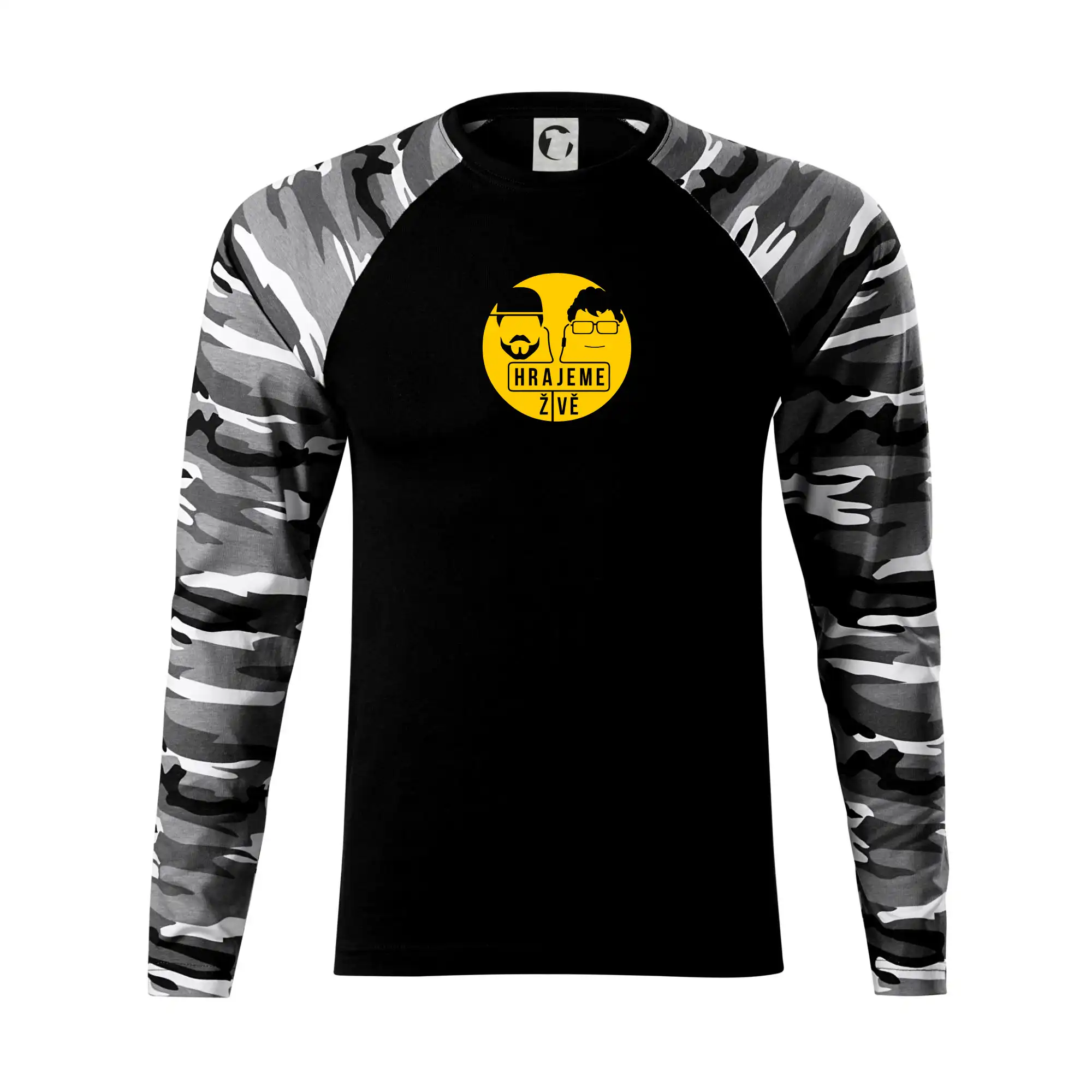Tričká, mikiny a šiltovky pre Youtubery - Vortex hrajeme živě - Camouflage LS