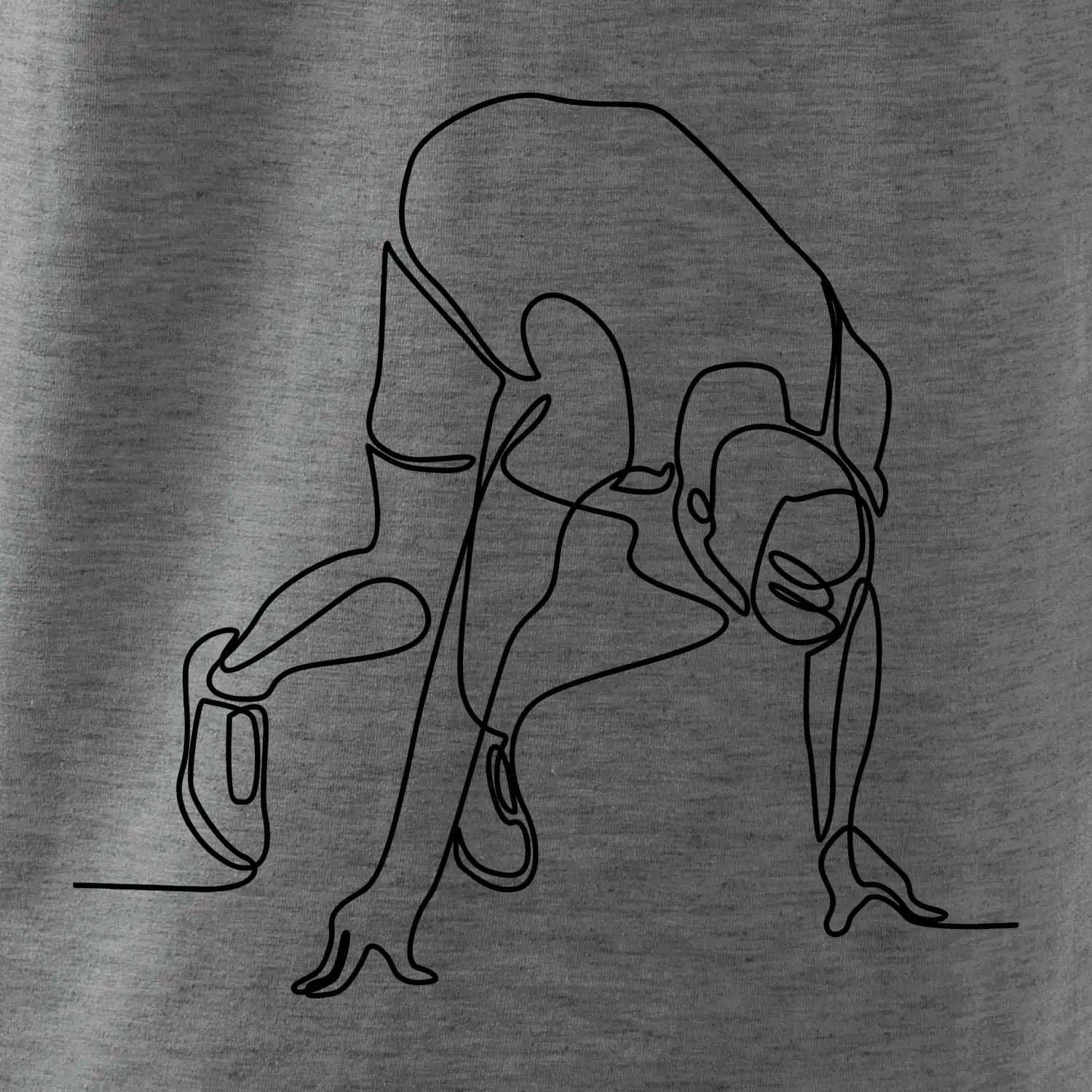 Běžec na startu jedním tahem