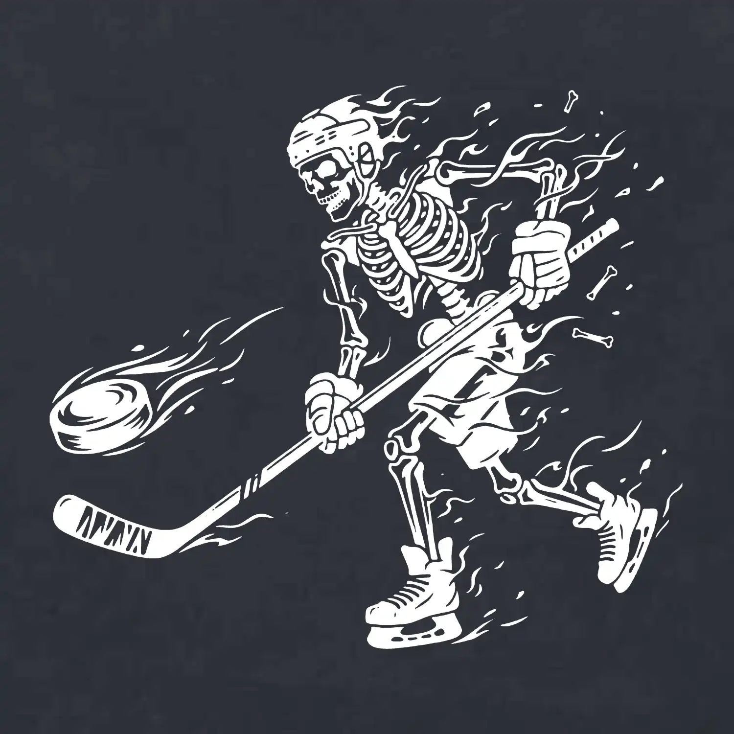 Hokej - útočník - kostra