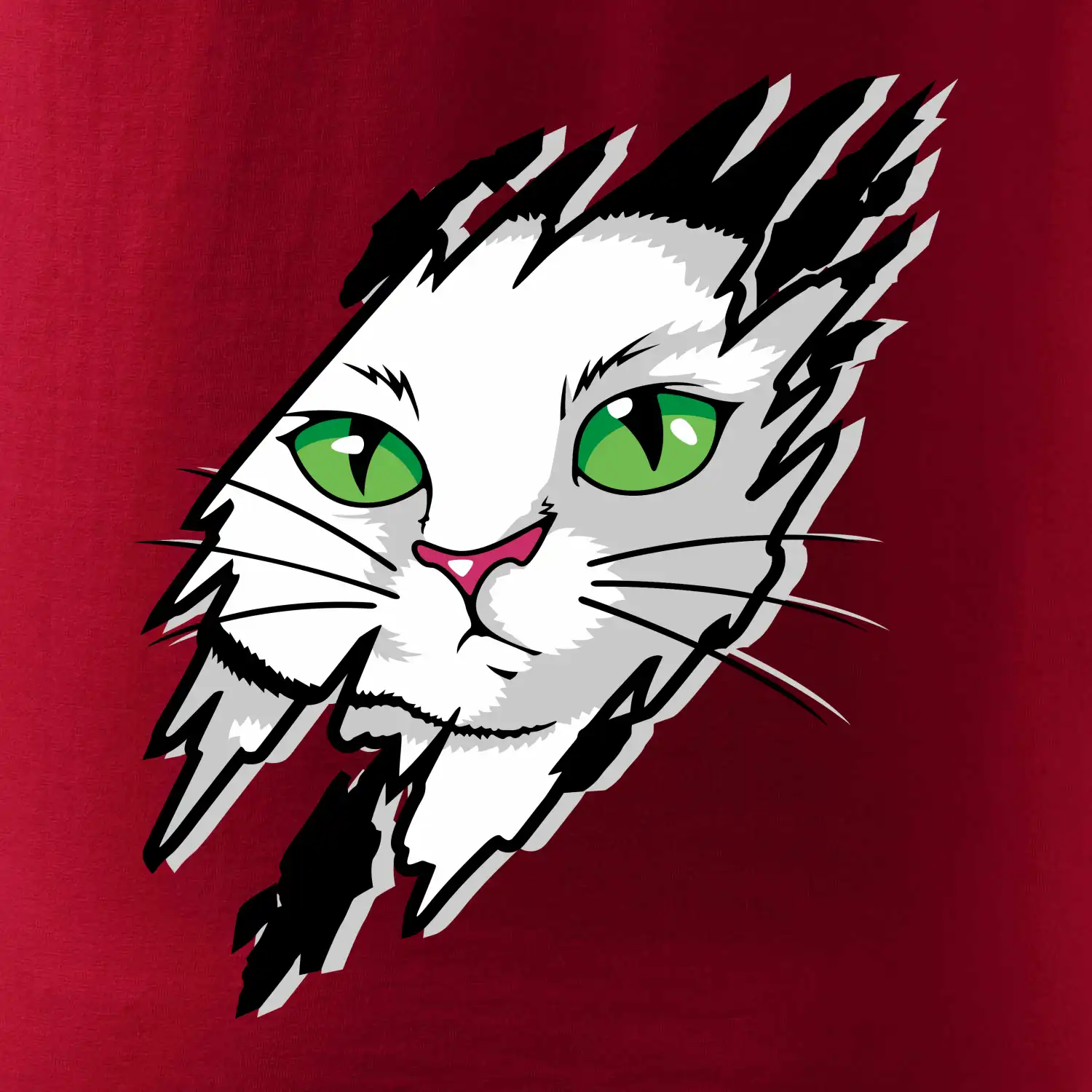 Kočka v roztrženém triku