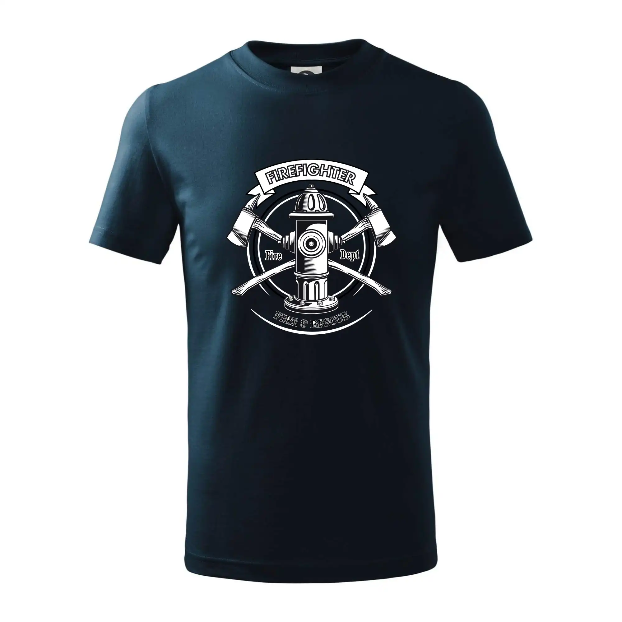 Originálne tričká pre hasičov - Firefighter logo Fire and rescue - Tričko detské bavlnené