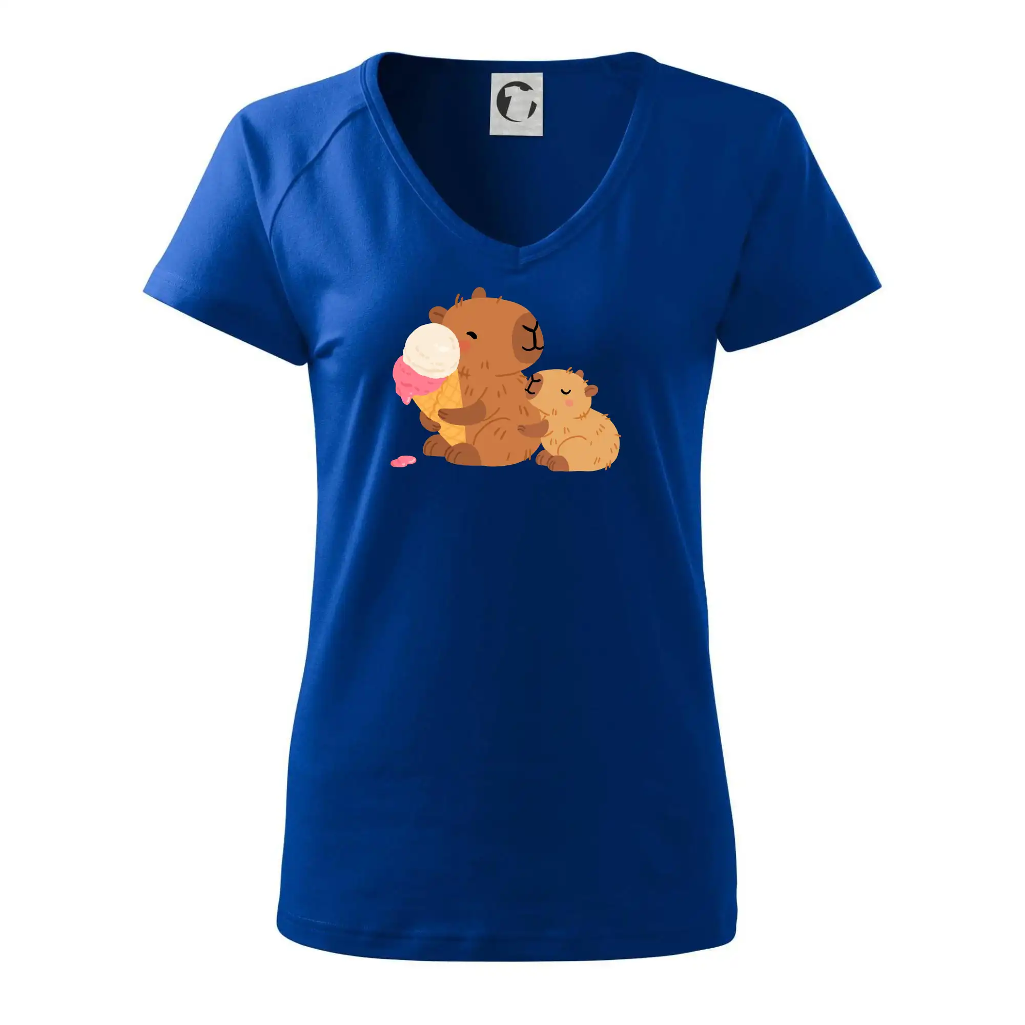 Kapybara se zmrzlinou