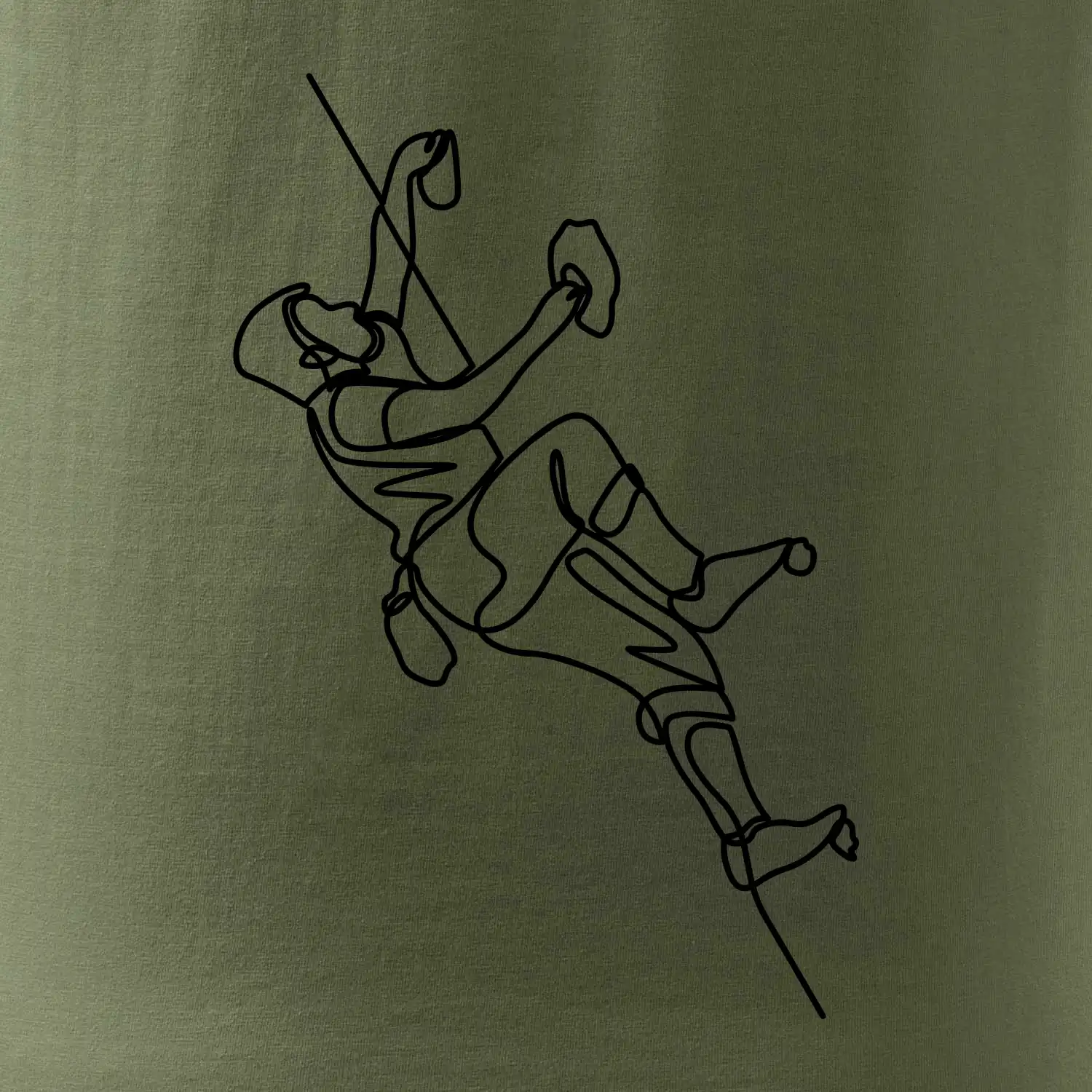 Lezecká stěna jedním tahem