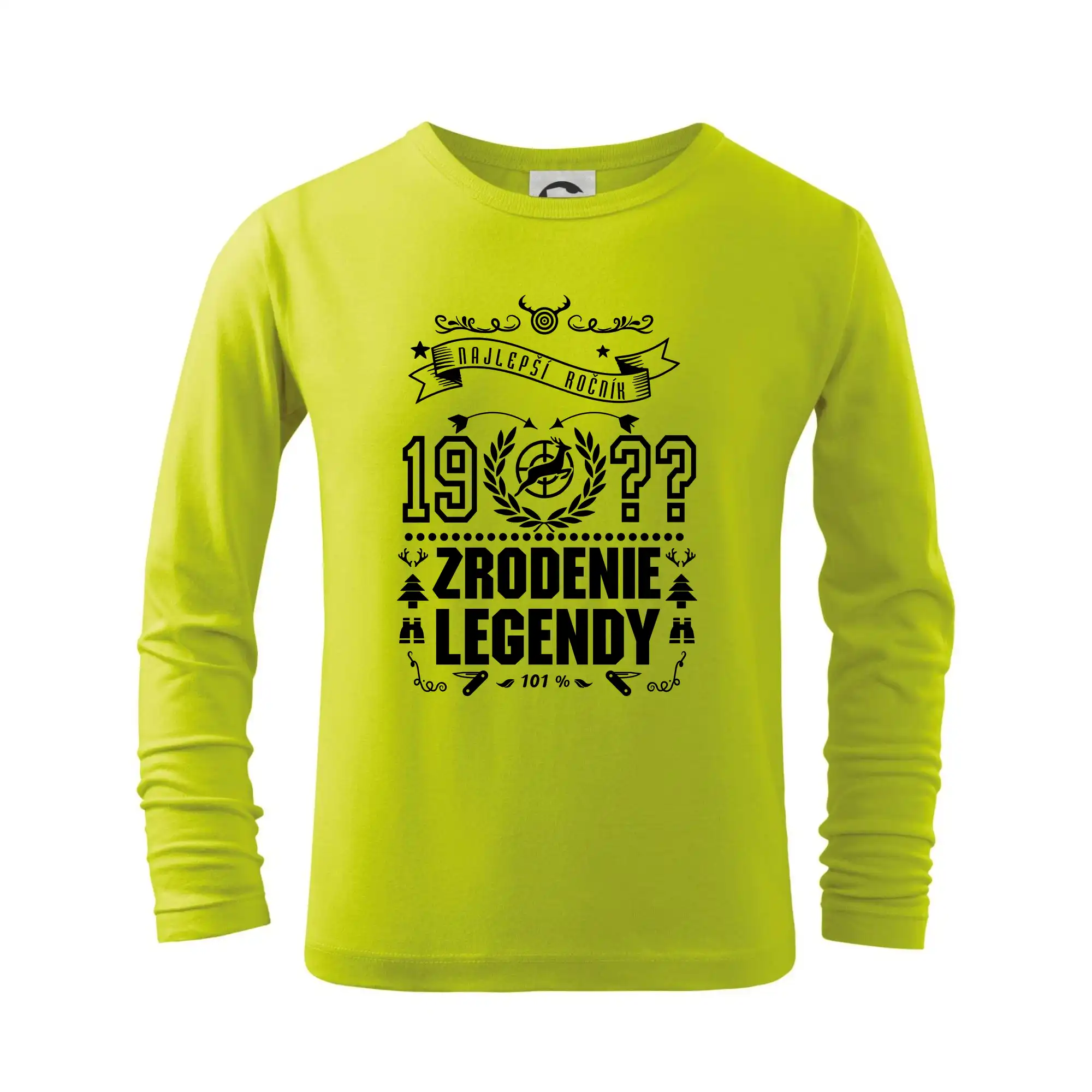 Trička Zrodenie legendy - Zrodenie legendy - pre poľovníkov - Tričko detské Long Sleeve