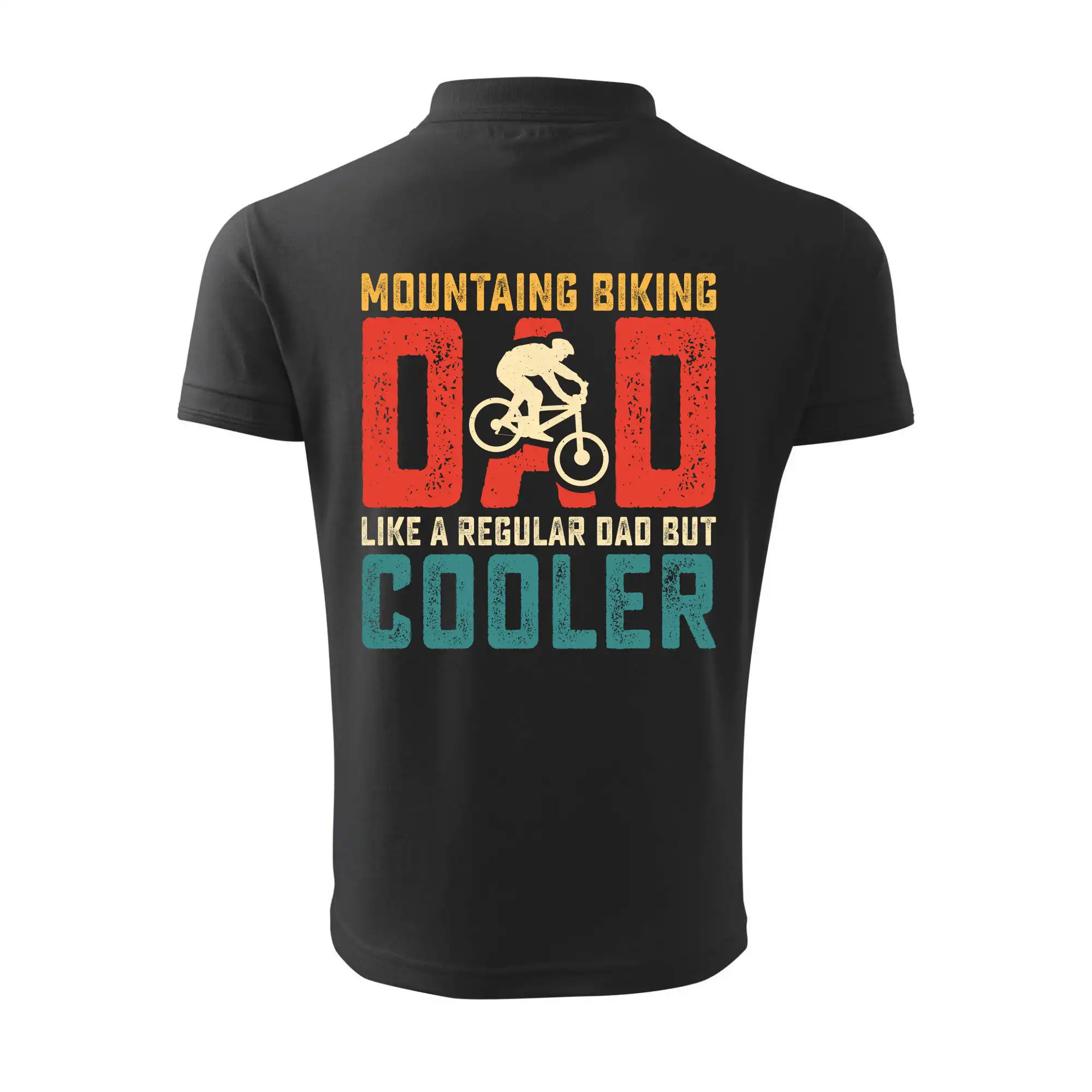 Mountain biking dad like a regular dad