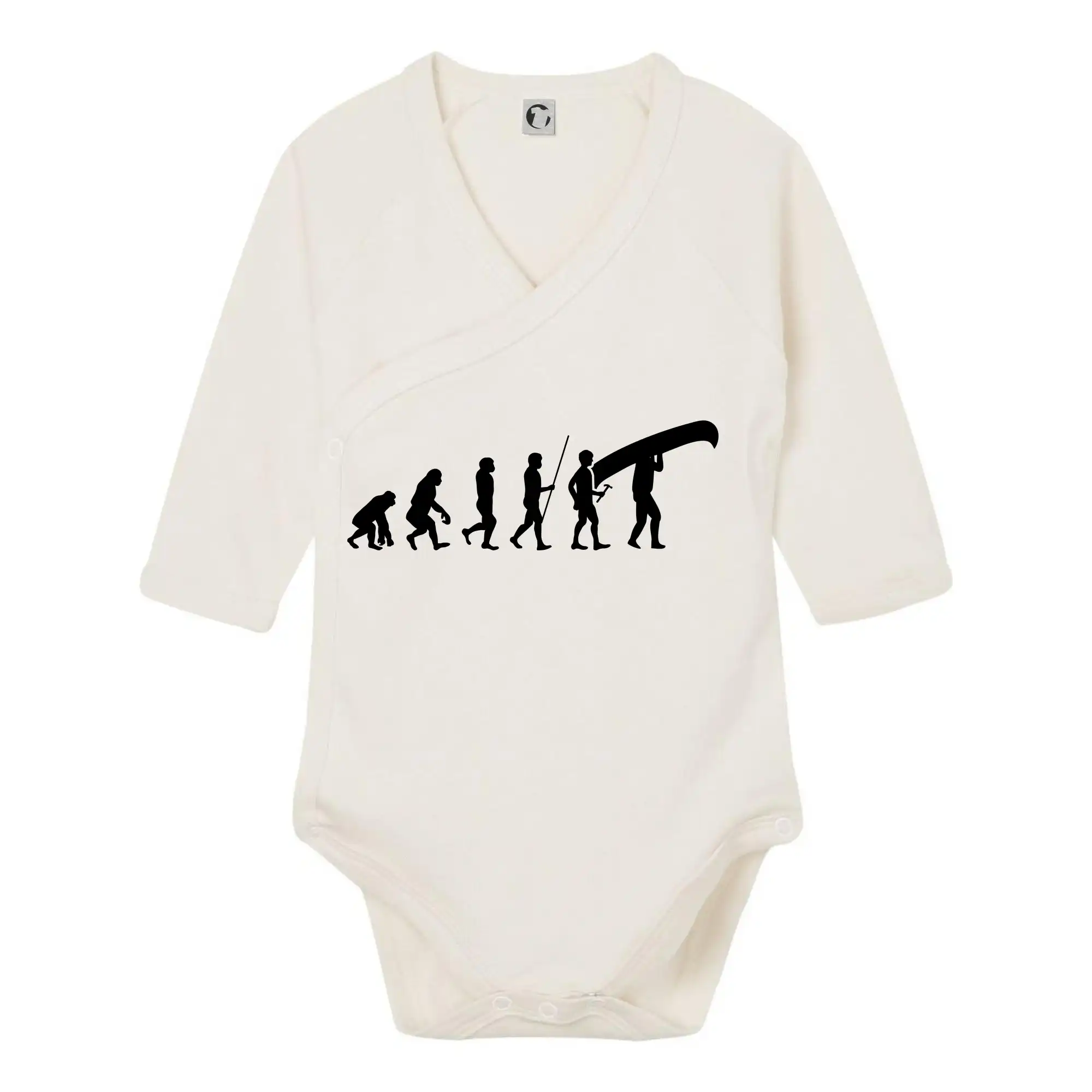 Vodácke tričká - Evoluce kanoe nad hlavou - Body zavinovacie s dlhým rukávom