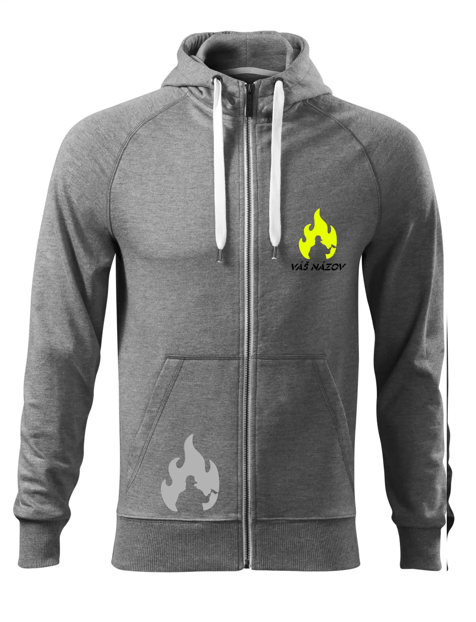 Originálne tričká pre hasičov - Fireteam - oheň - Váš názov - Mikina Voyage  - 100% bavlna