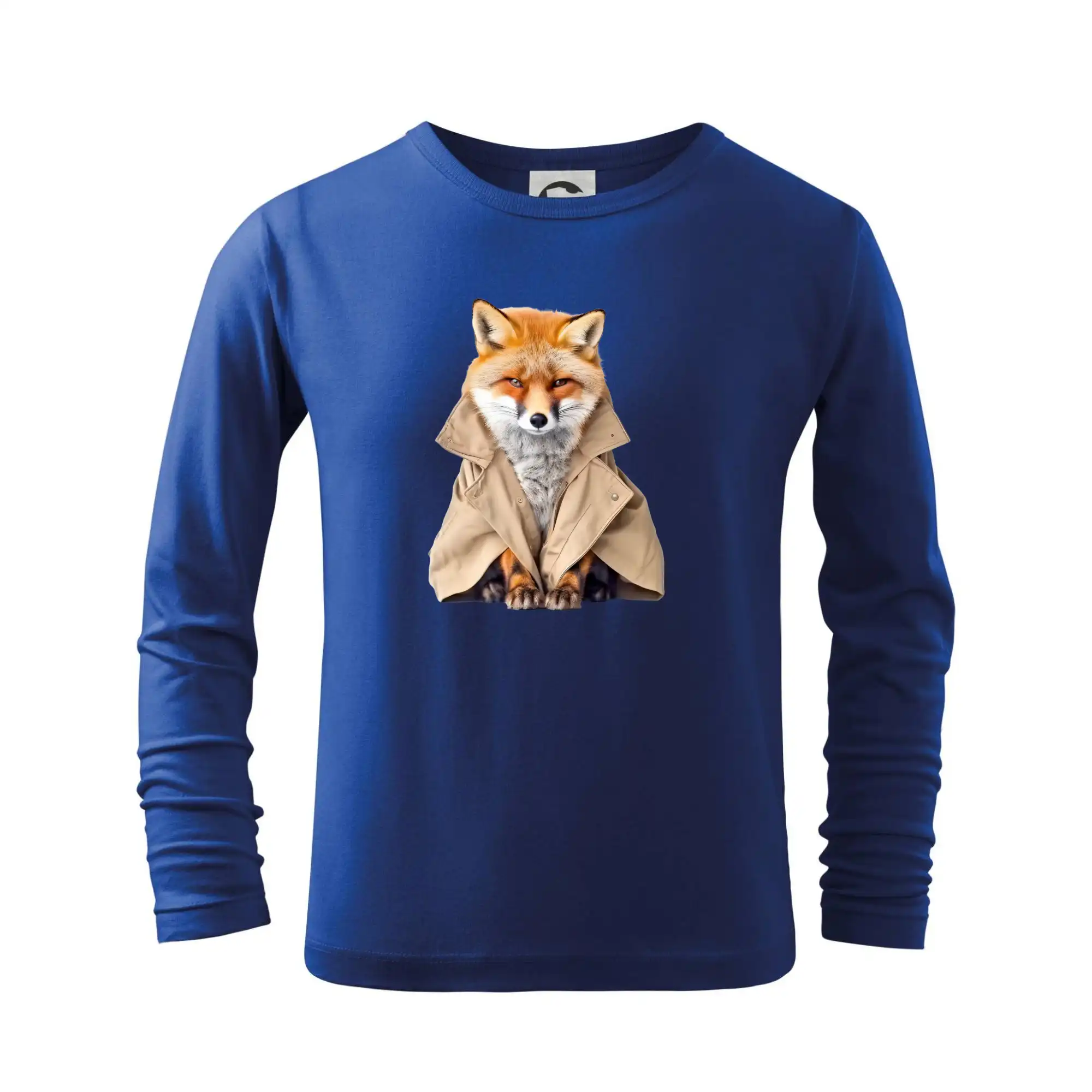 Tričká so zvieratami - Líška v kabáte - Tričko detské Long Sleeve