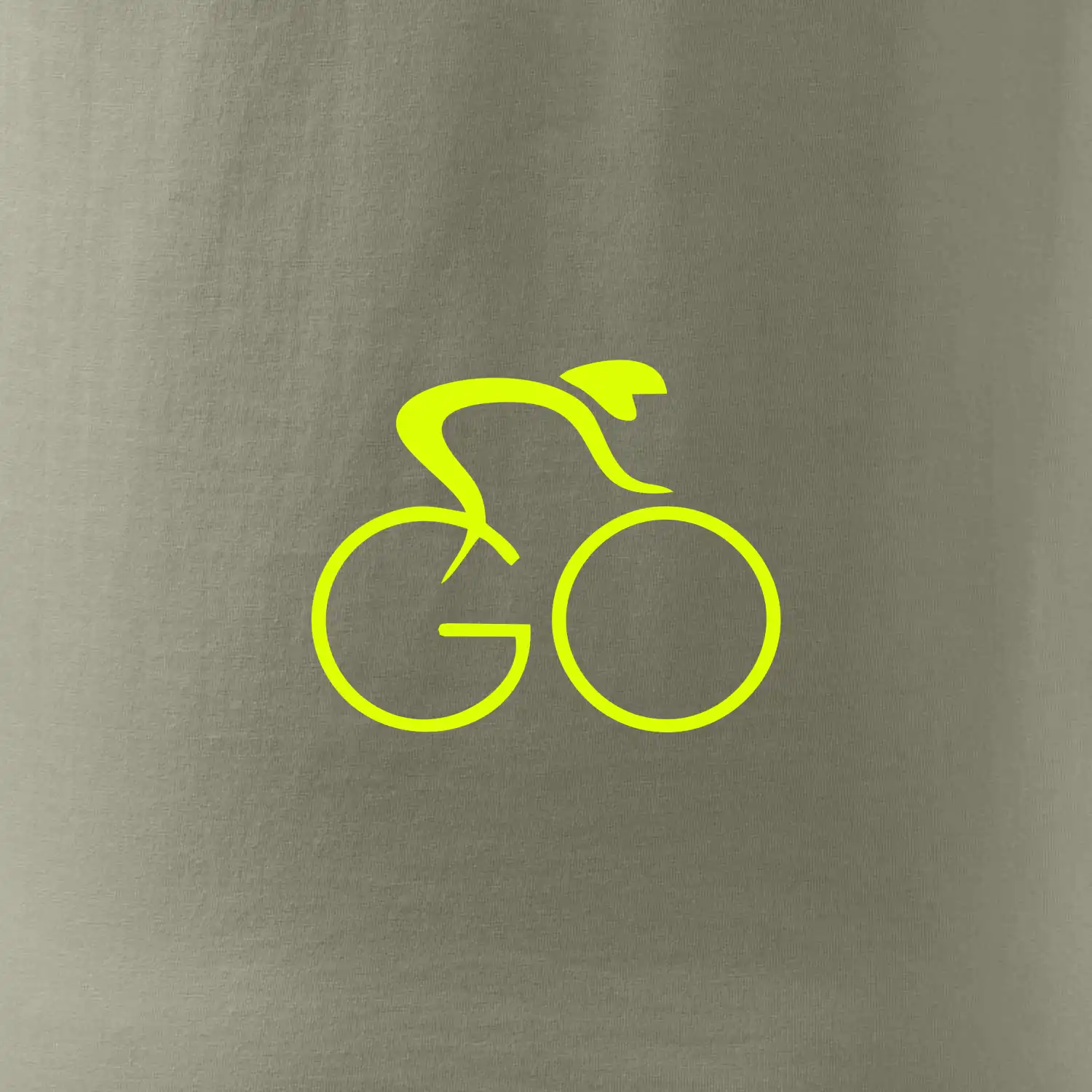GO - Fluo cyklista malý