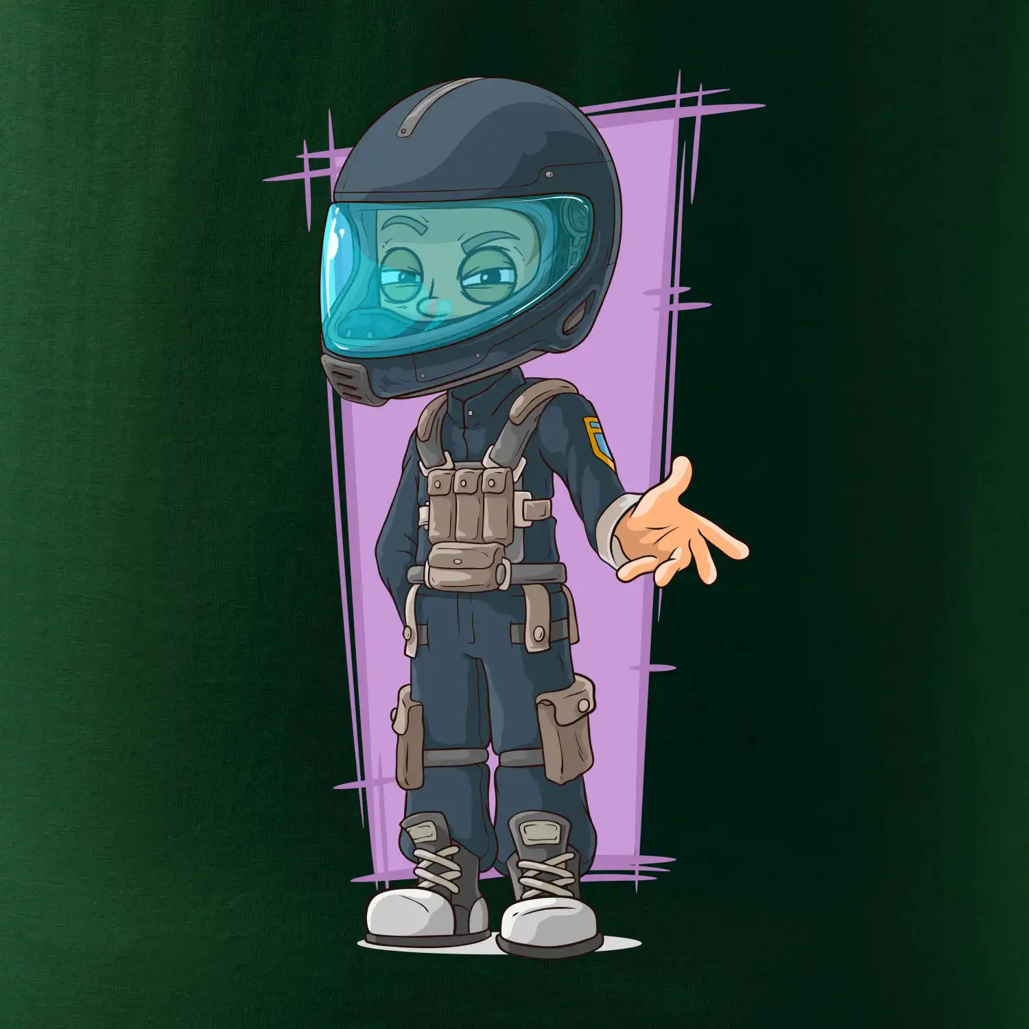 Vesmírný voják fialový