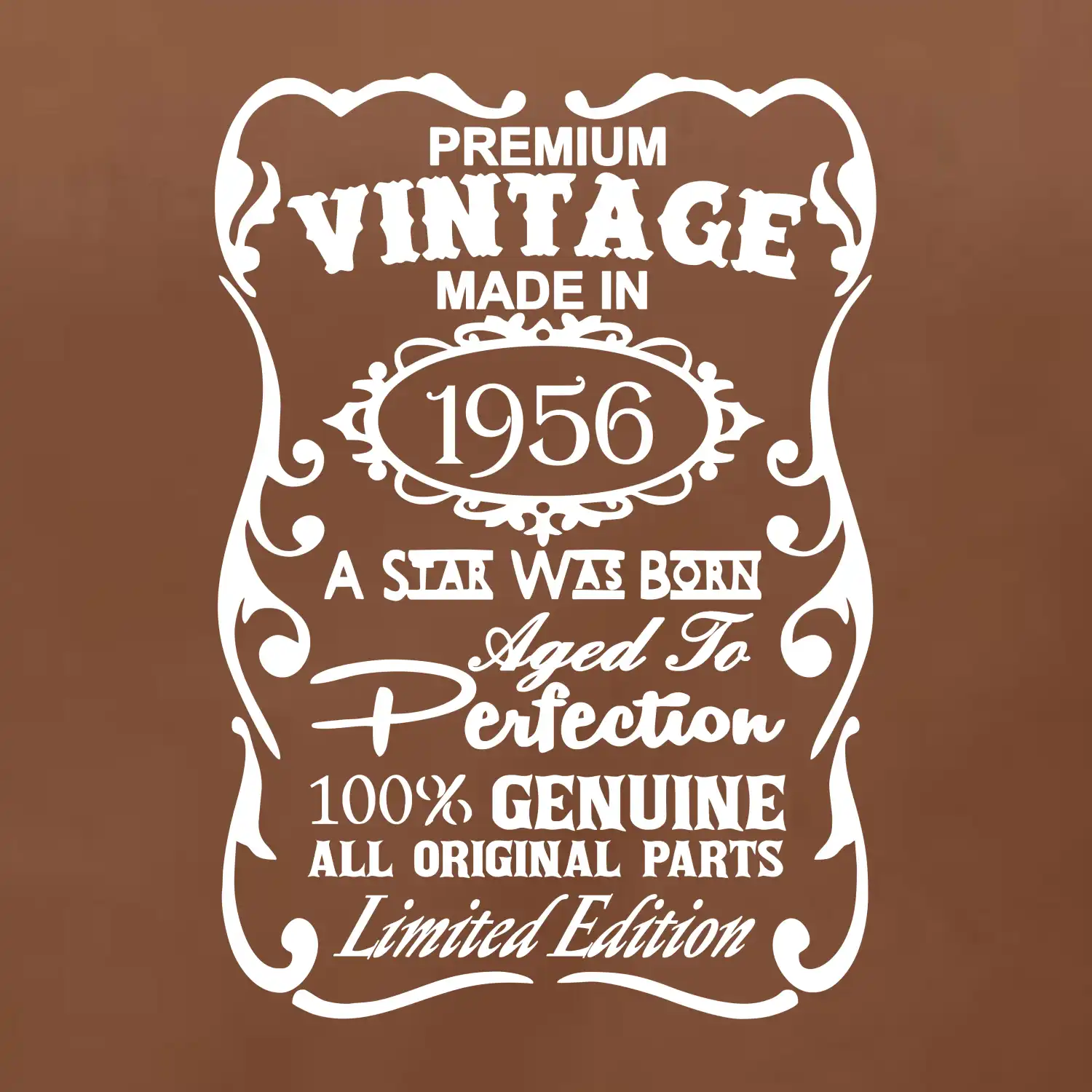 Vintage Etiketa - 1956