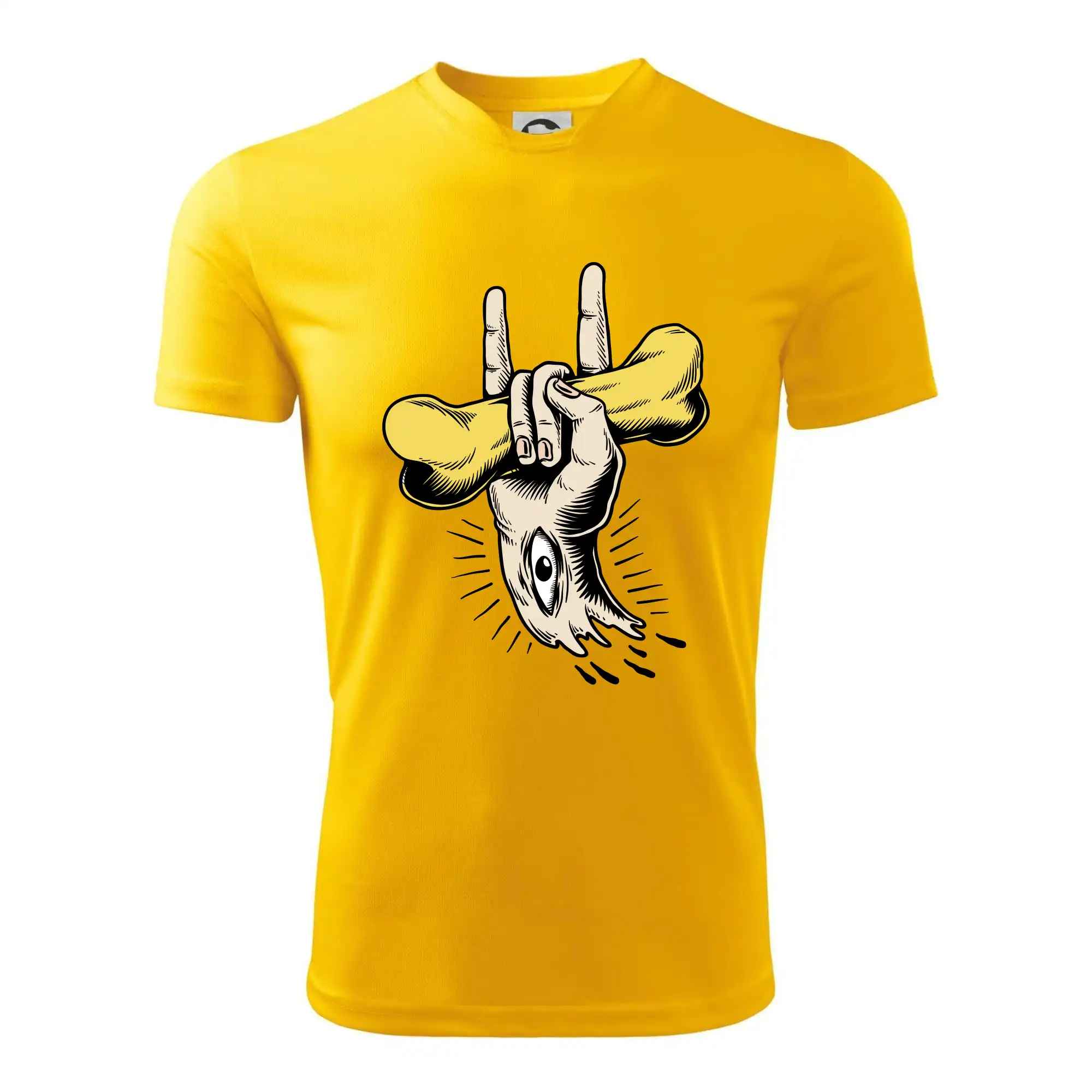 Rocková ruka kost a oko