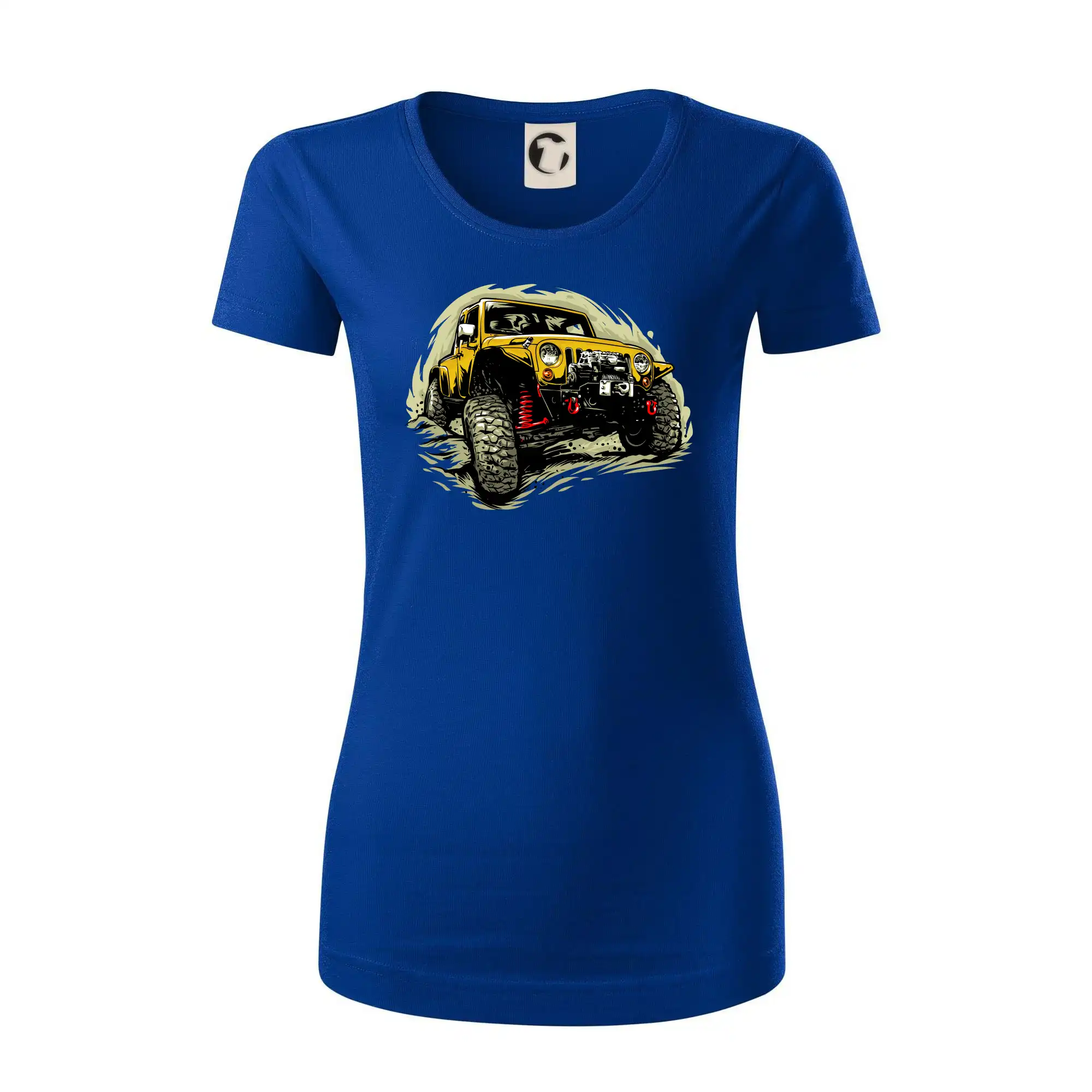 Žlutý offroad s navijákem