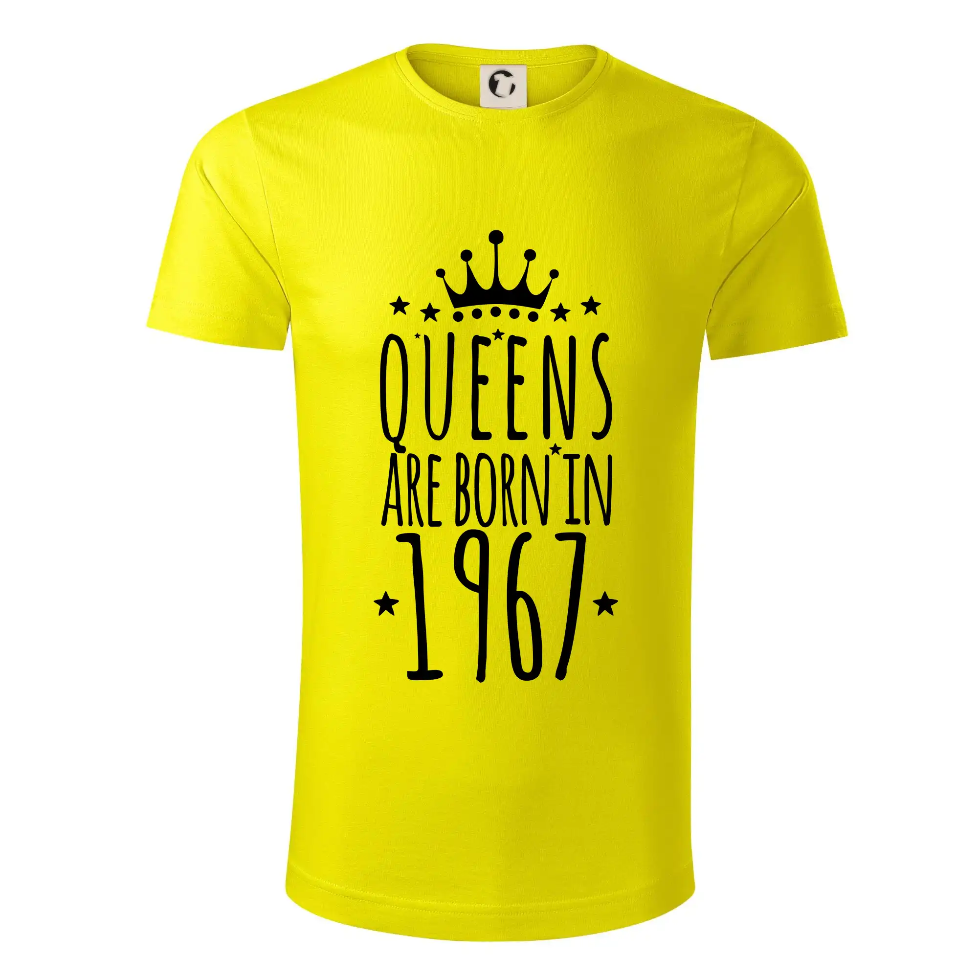 Trička s ročníkom 1967 - Queens are born in 1967 - Tričko z organickej bavlny
