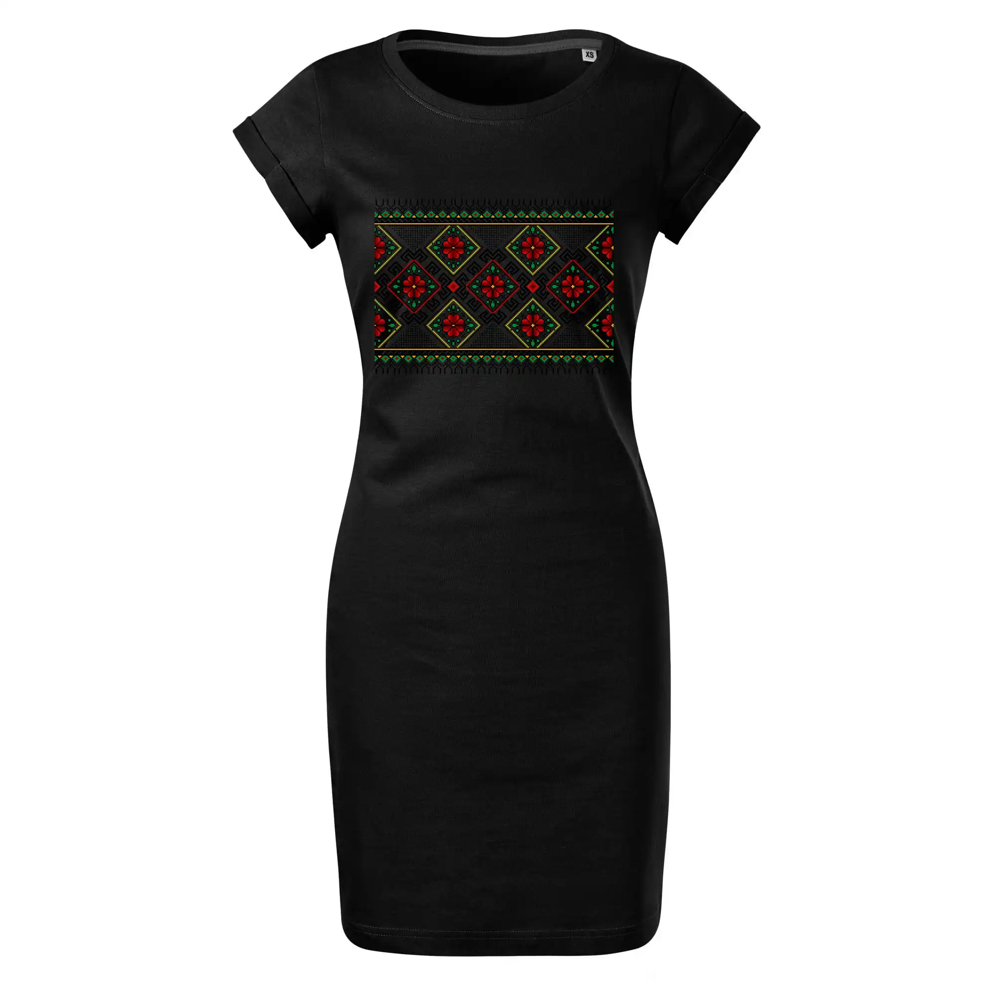 Ukrajinský vzor - Červeno Zelený