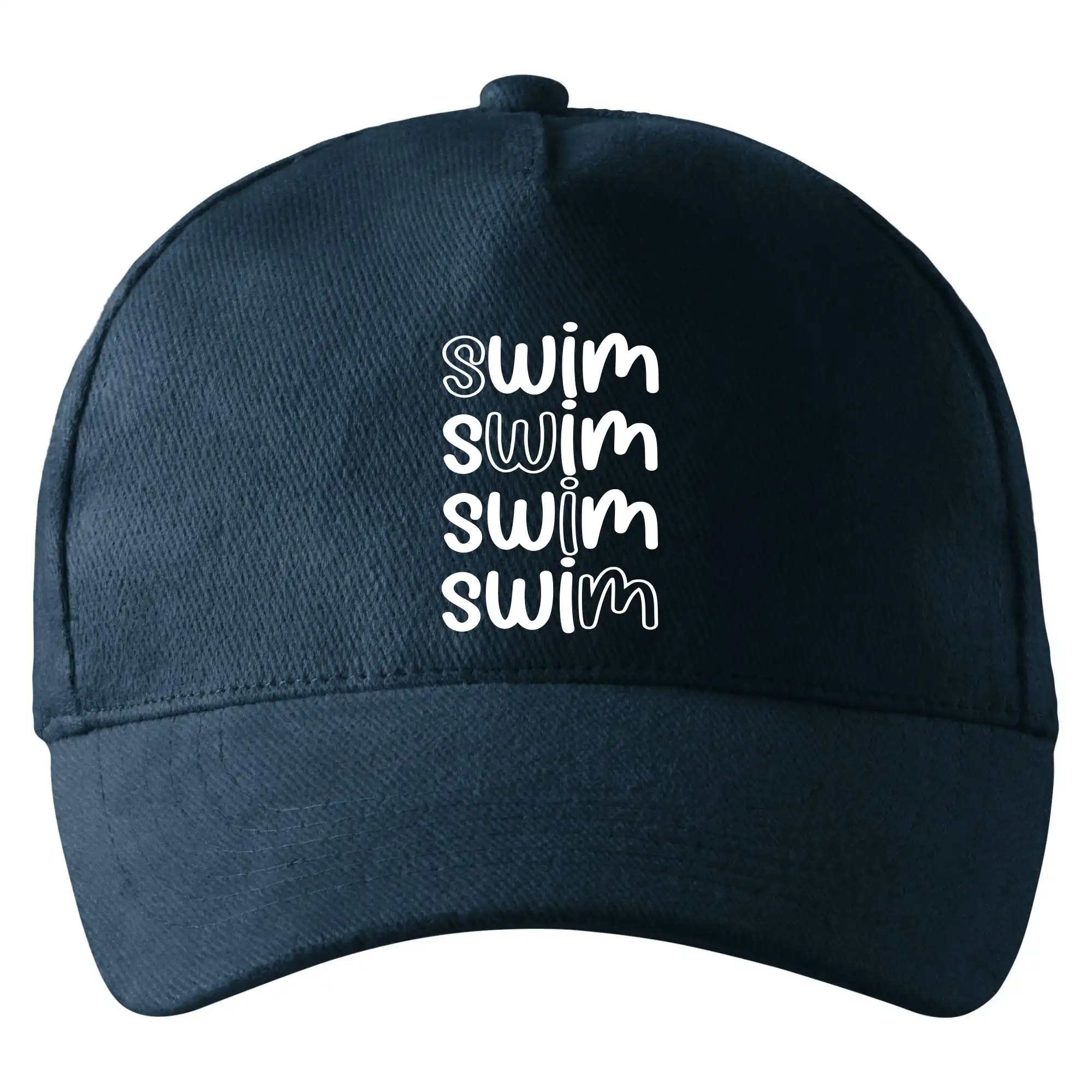 Ostatné športy - Swim nápis - Šiltovka so zahnutým šiltom a mosaznou sponou