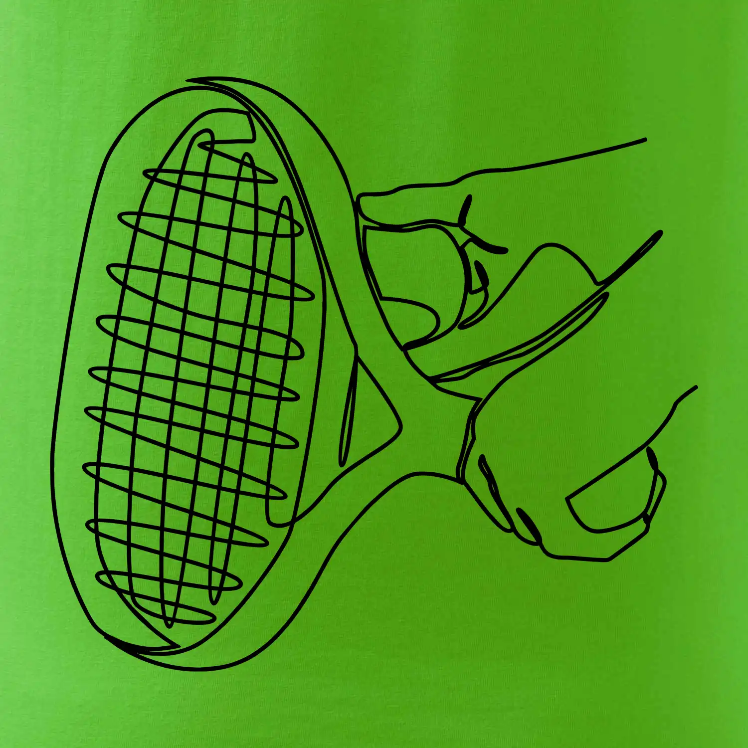 Tenisová raketa jednim tahem