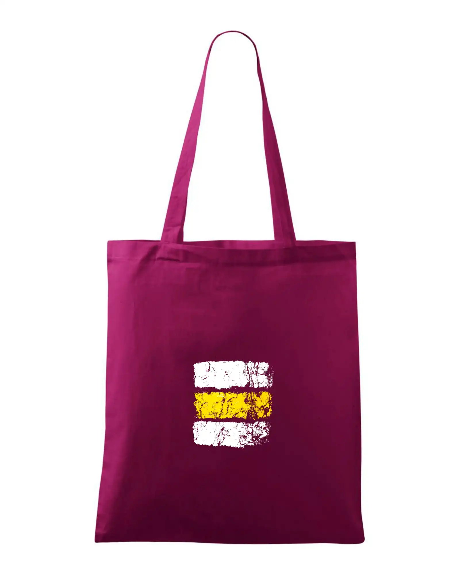 Trička pre cestovateľov - Turistická značka - žltá - Taška bavlnená