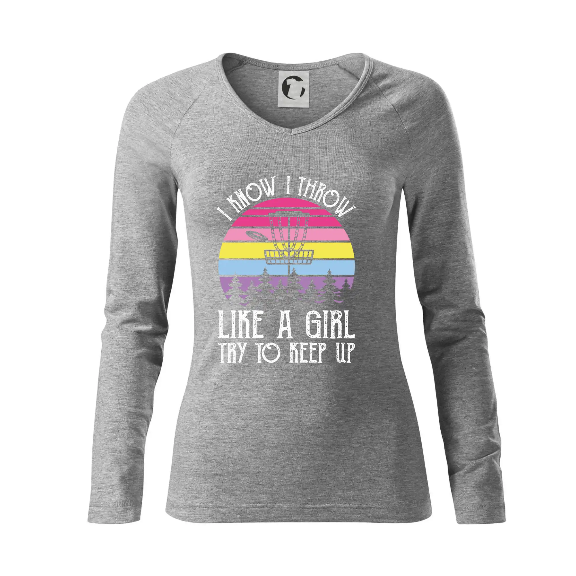 Disc golf i know i throw - Tričko dámske Elegance