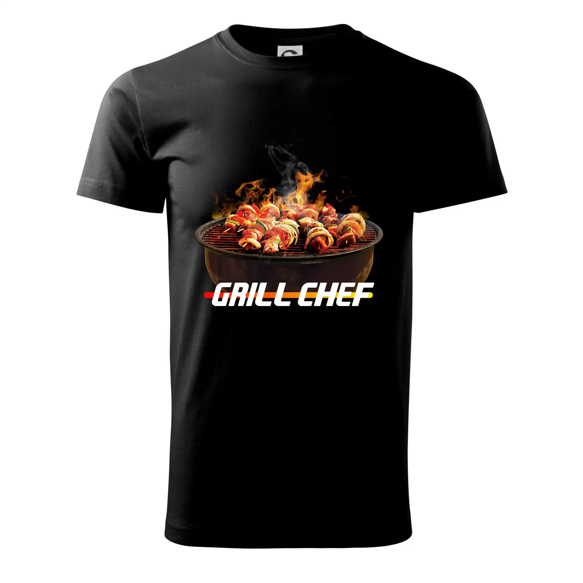 Tričká a zástery na grilovanie - Grill chef - grill s ohňom - Pánske tričko nižšej gramáže