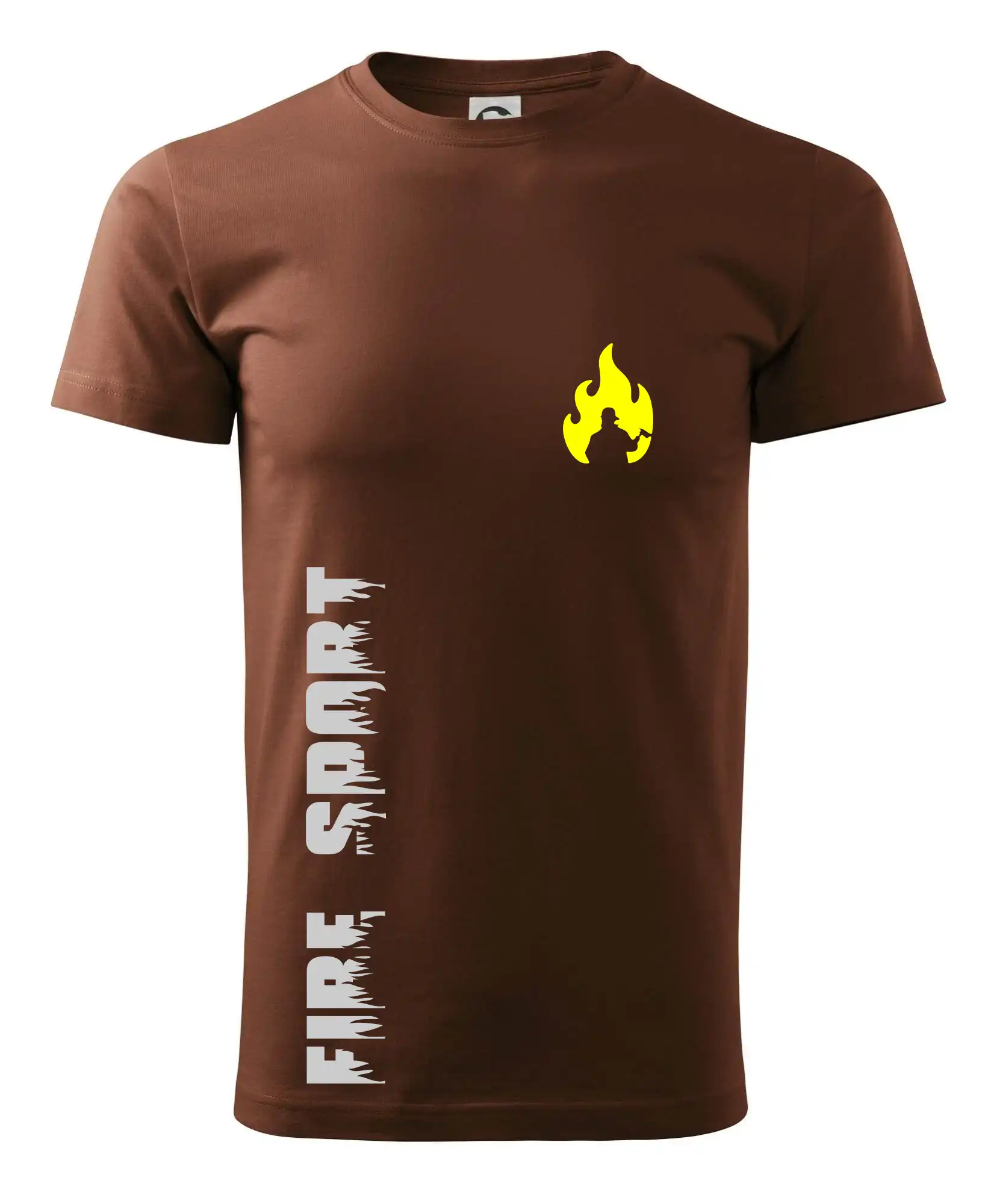 Originálne tričká pre hasičov - DHZ - Váš názov - FLUO + Reflexná potlač - Pánske tričko nižšej gramáže