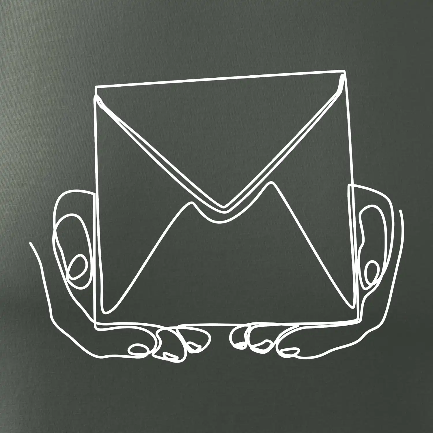 Obálka pošták jedním tahem