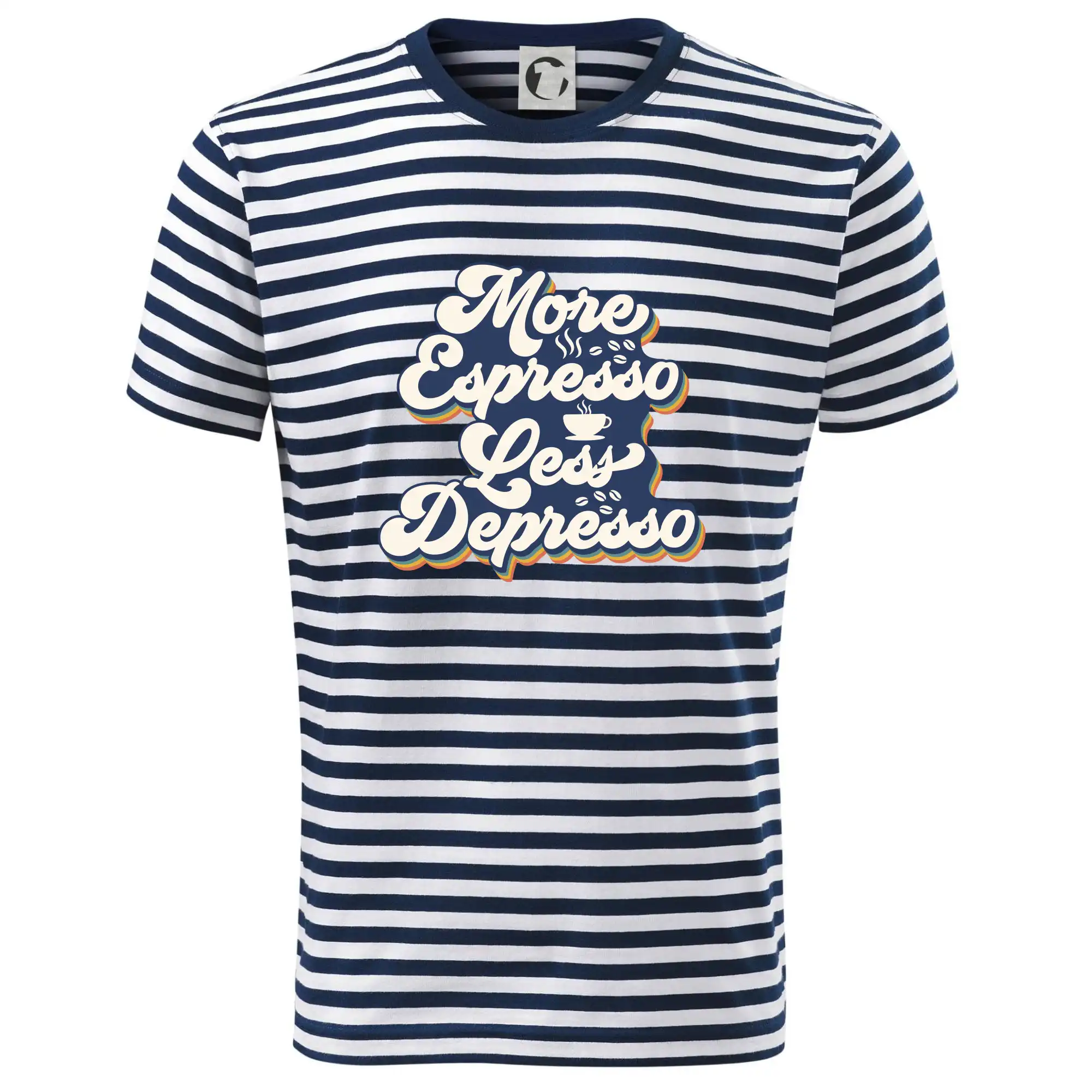 Motívy pre baristu a milovníkov kávy - More espresso less depresso - Tričko na vodu