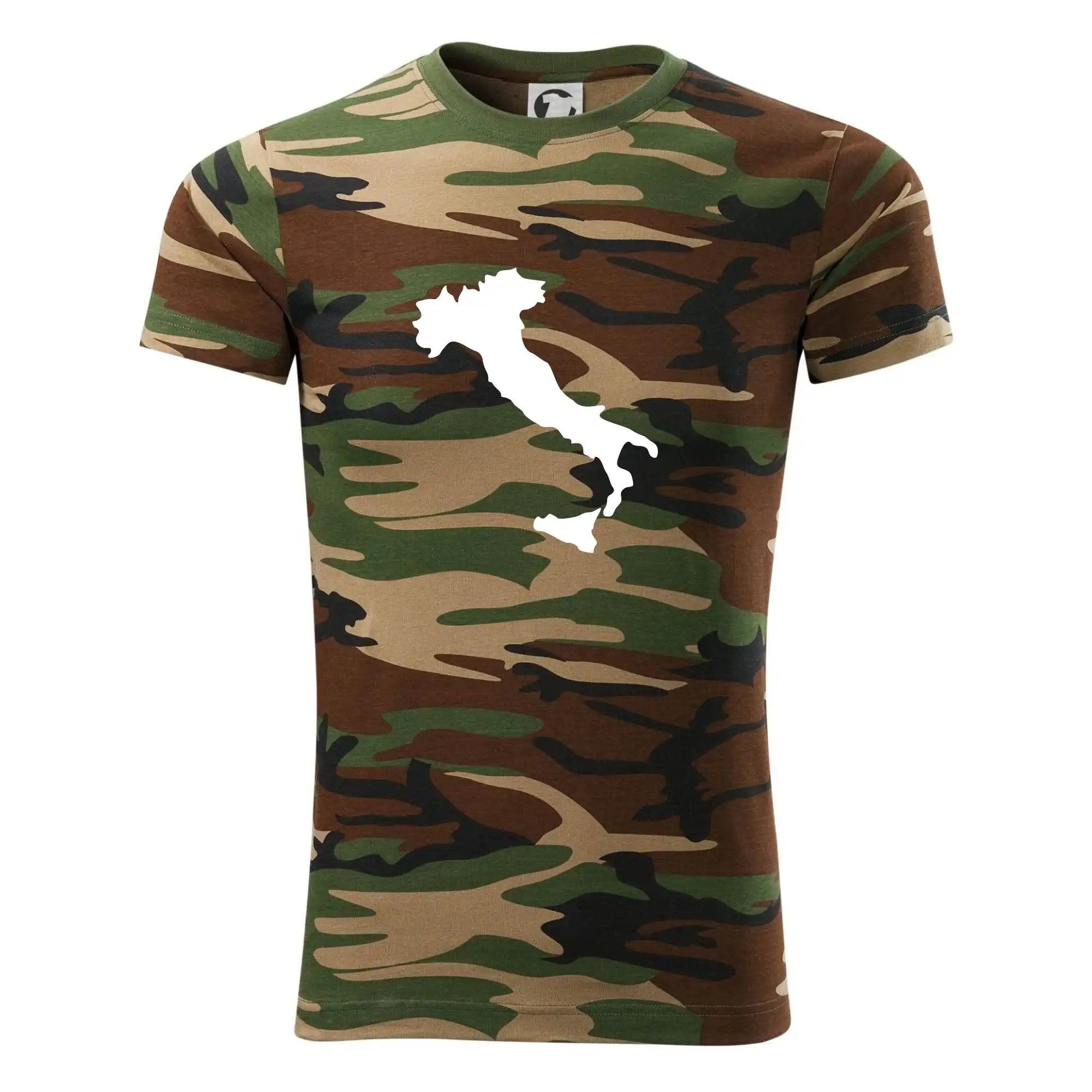 Tričká Taliansko - Taliansko obrys - Army CAMOUFLAGE