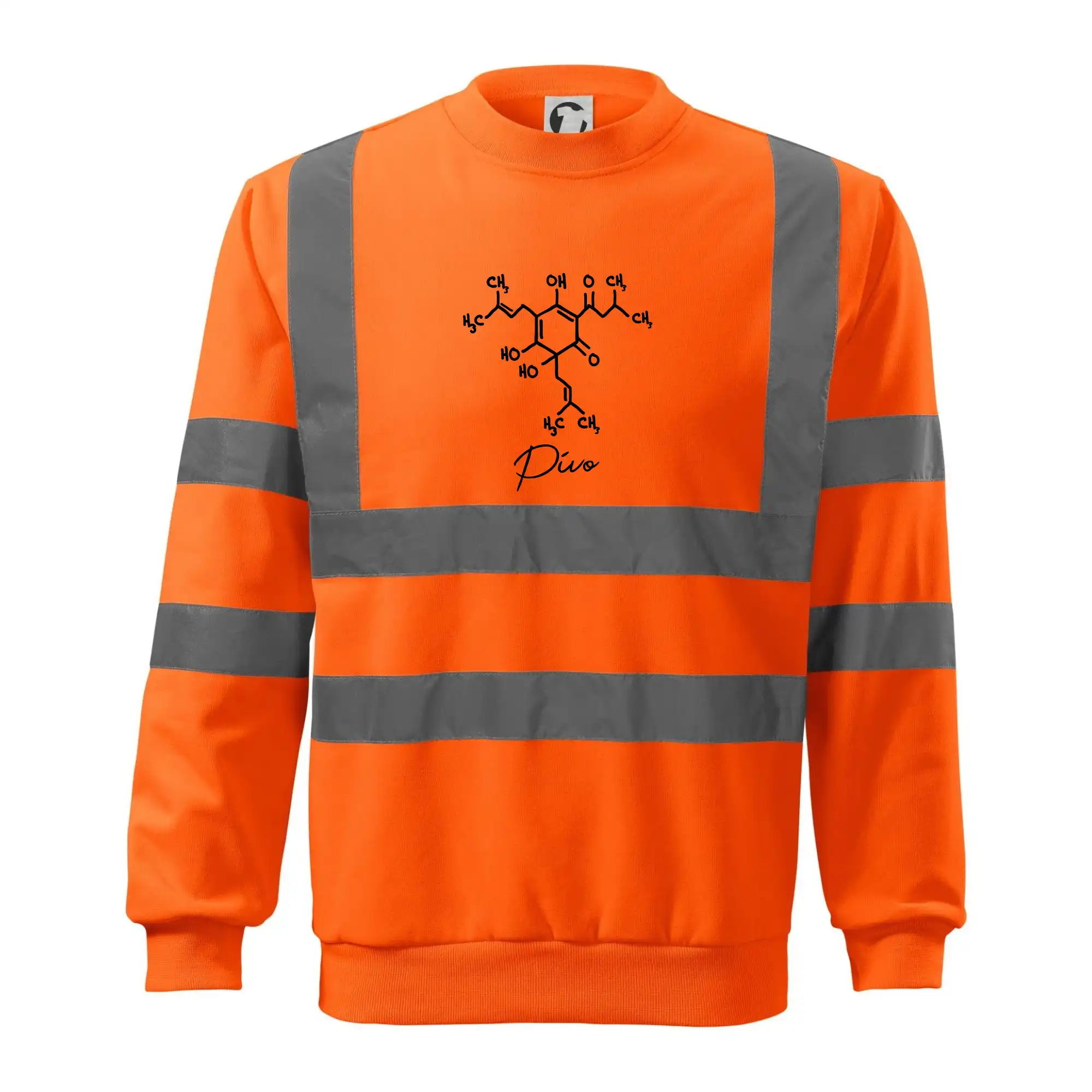 Vtipná tričká pre pivárov - Barová chémia - pivo - Reflexná mikina